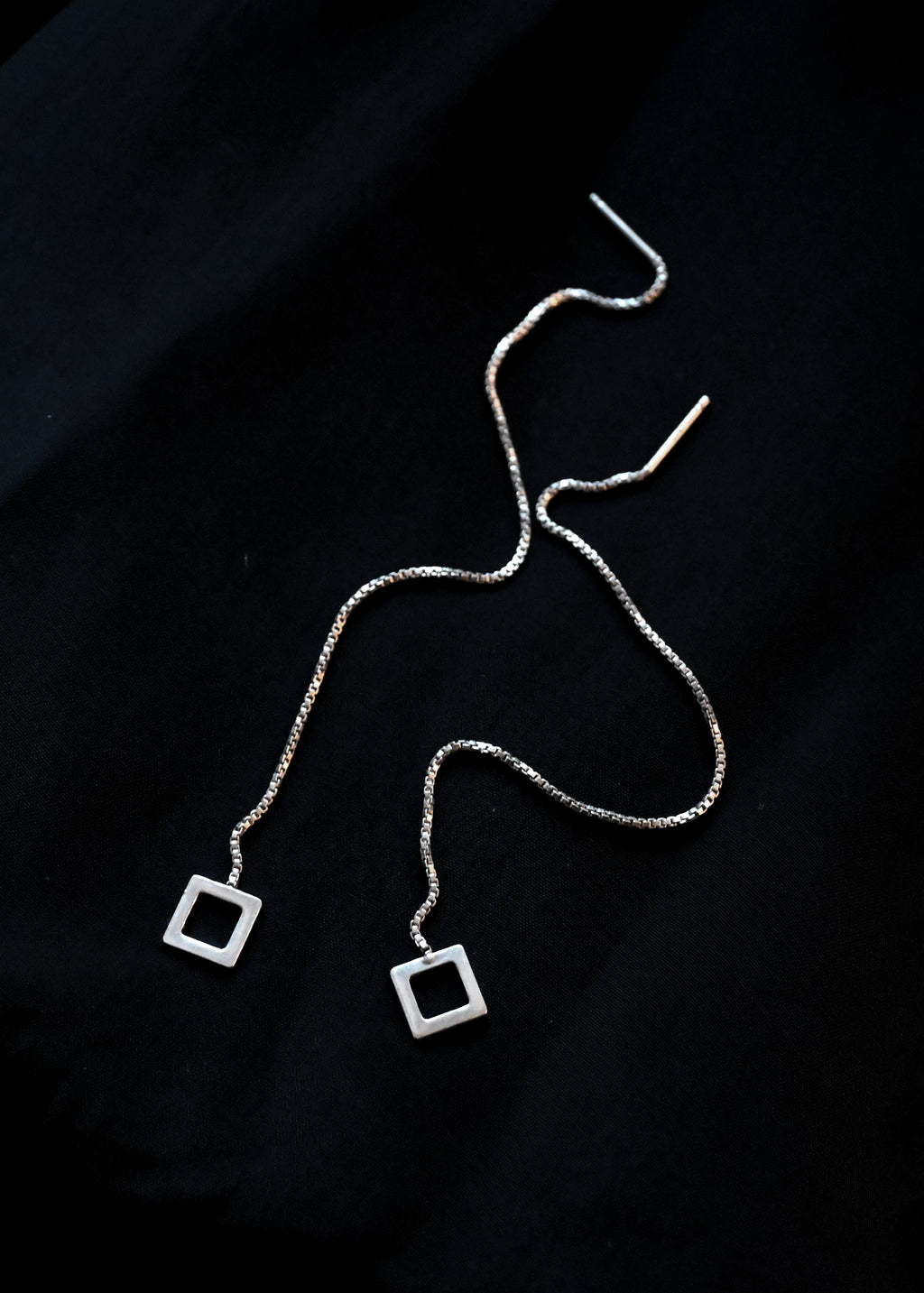 Silver Chain Earrings