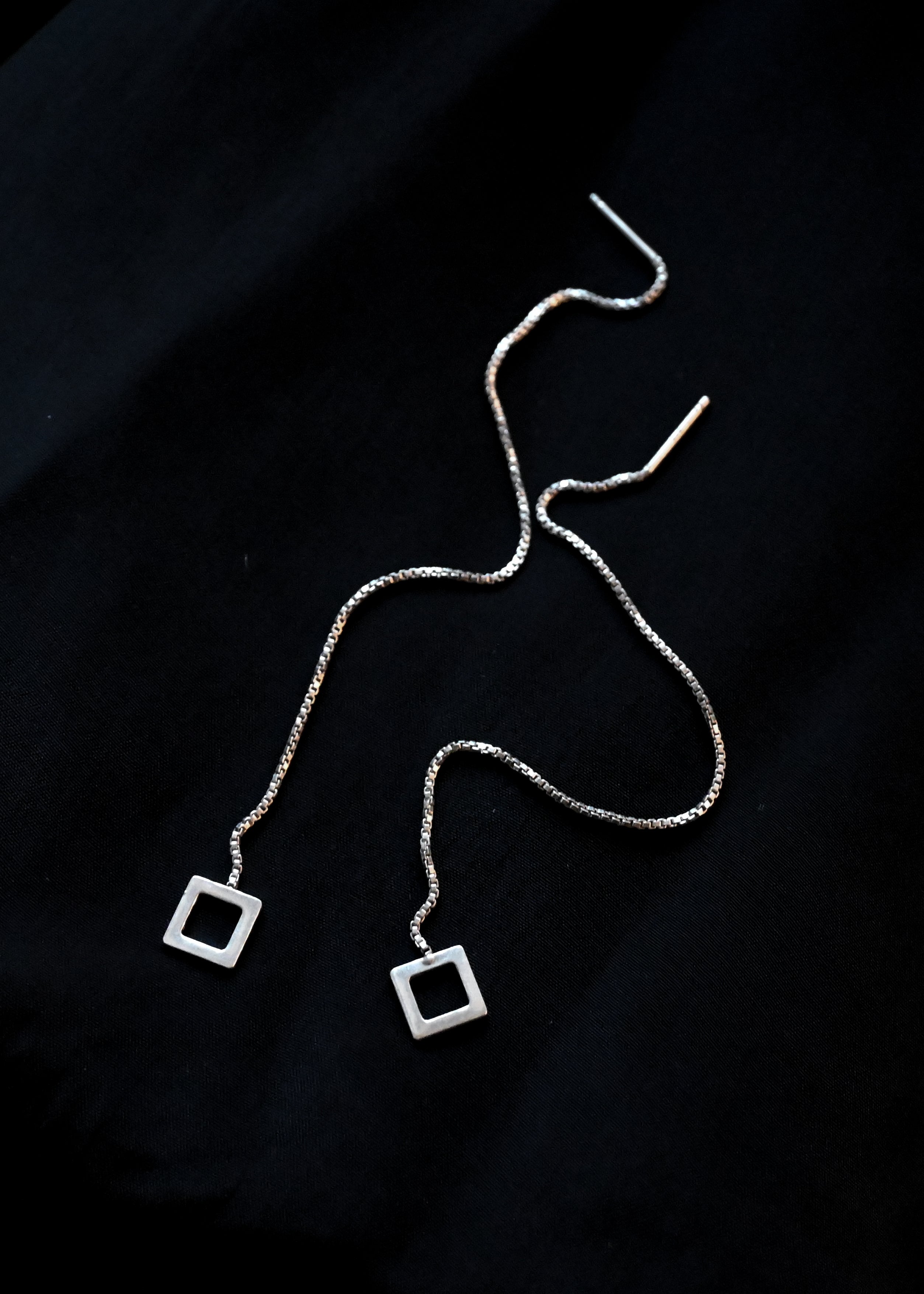 Silver Chain Earrings