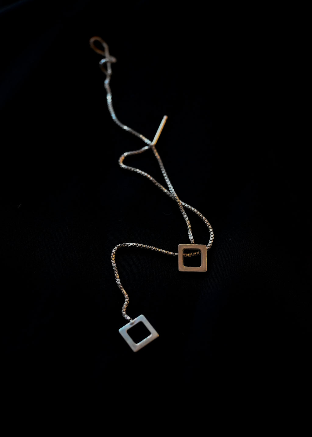 Silver Chain Earrings