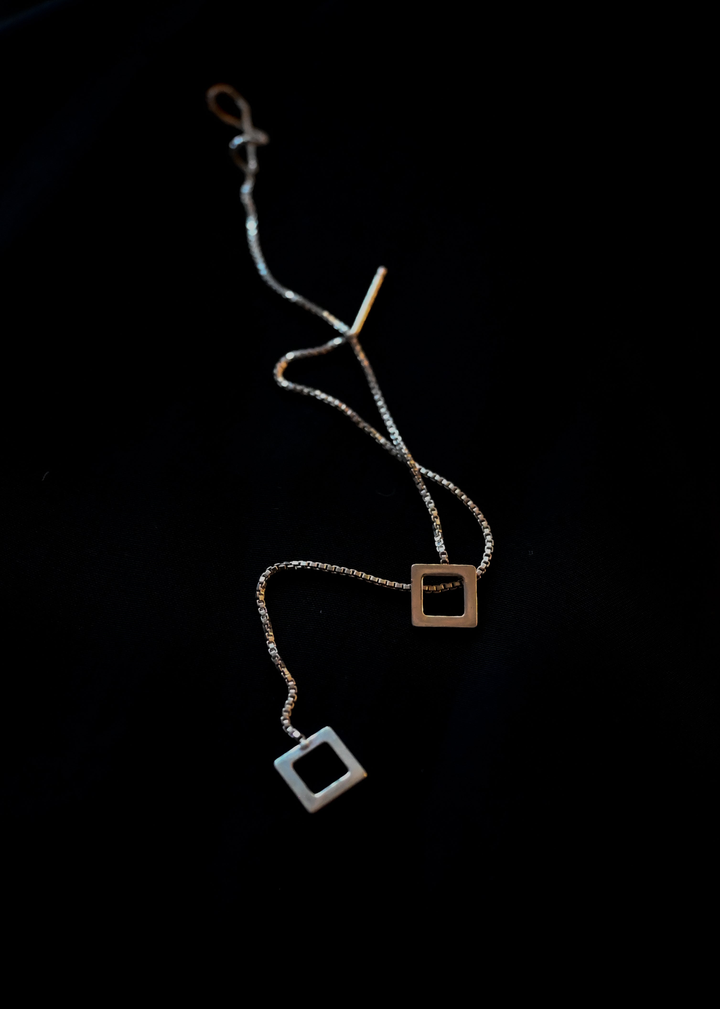 Silver Chain Earrings