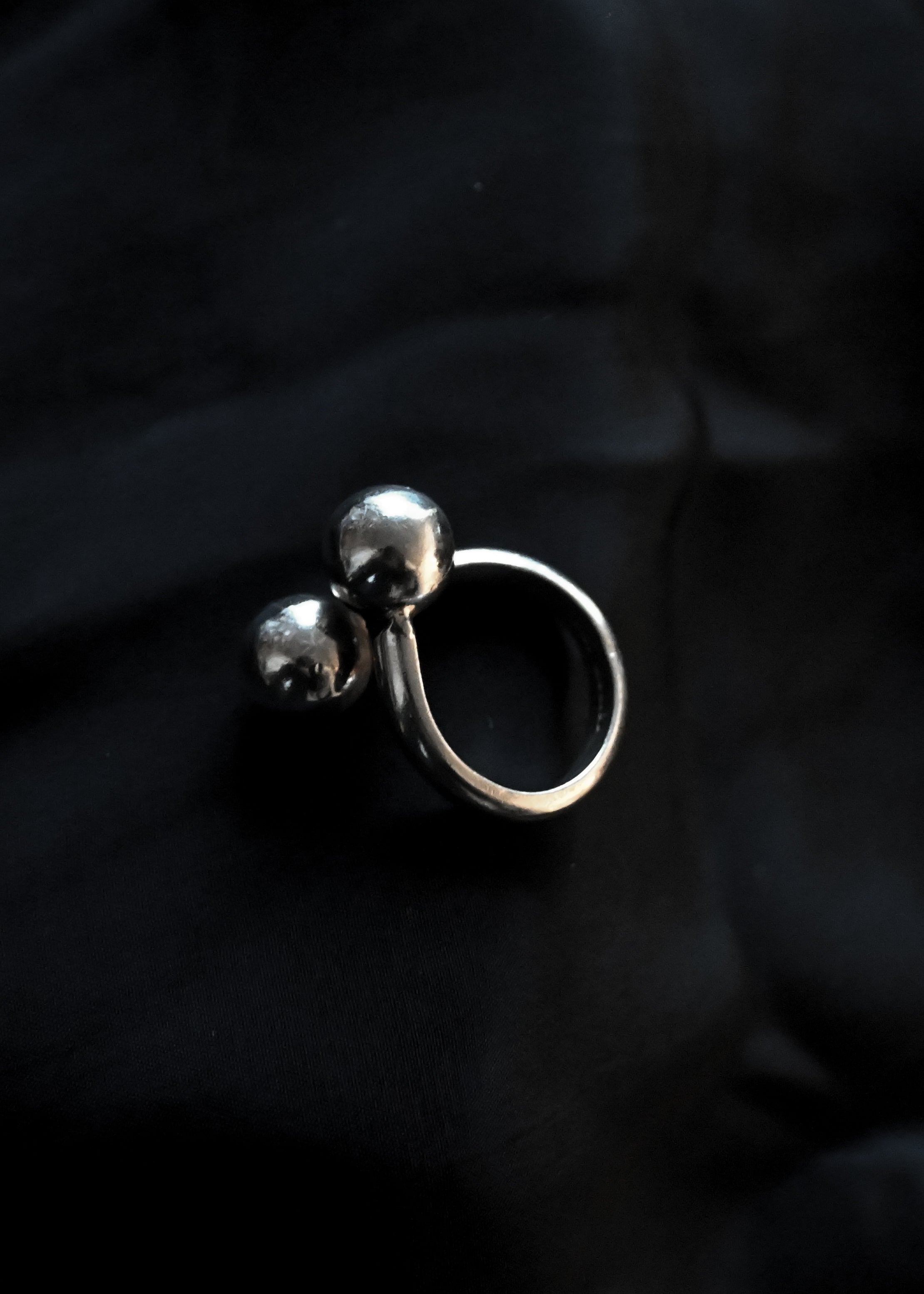 Silver Ball Ring - 15号