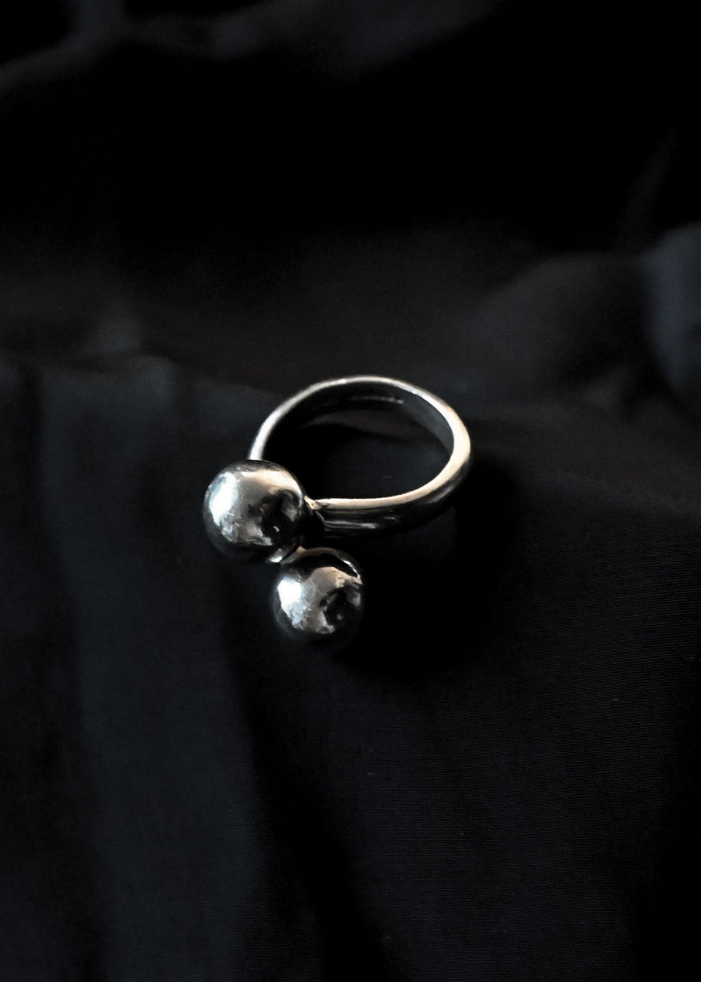 Silver Ball Ring - 15号