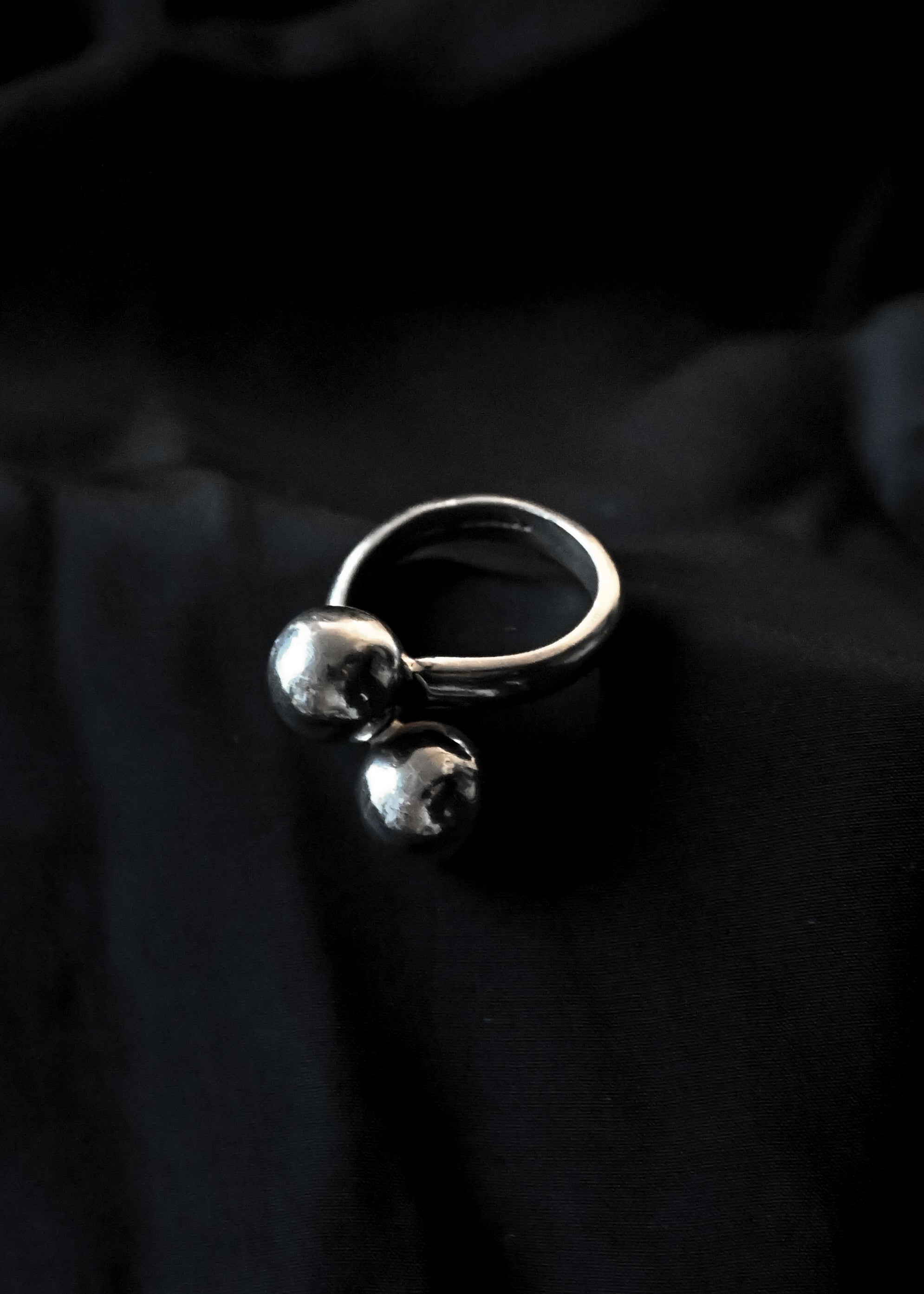 Silver Ball Ring - 15号