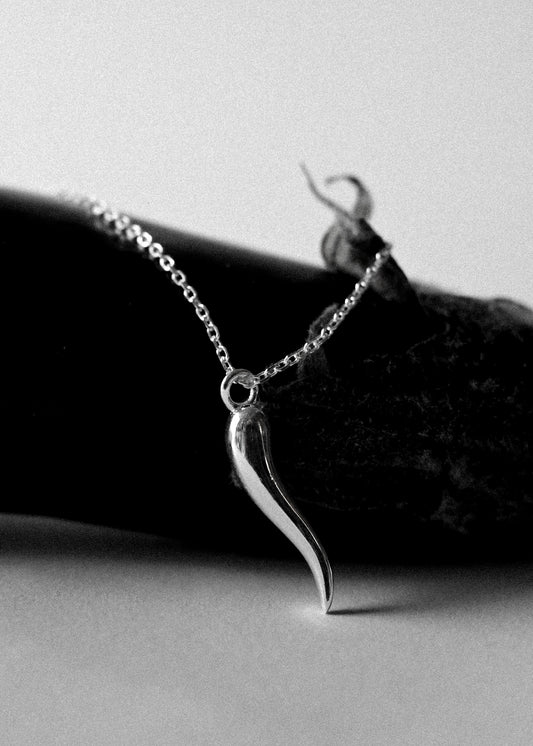 Italian Horn Charm Necklace [M] - 925
