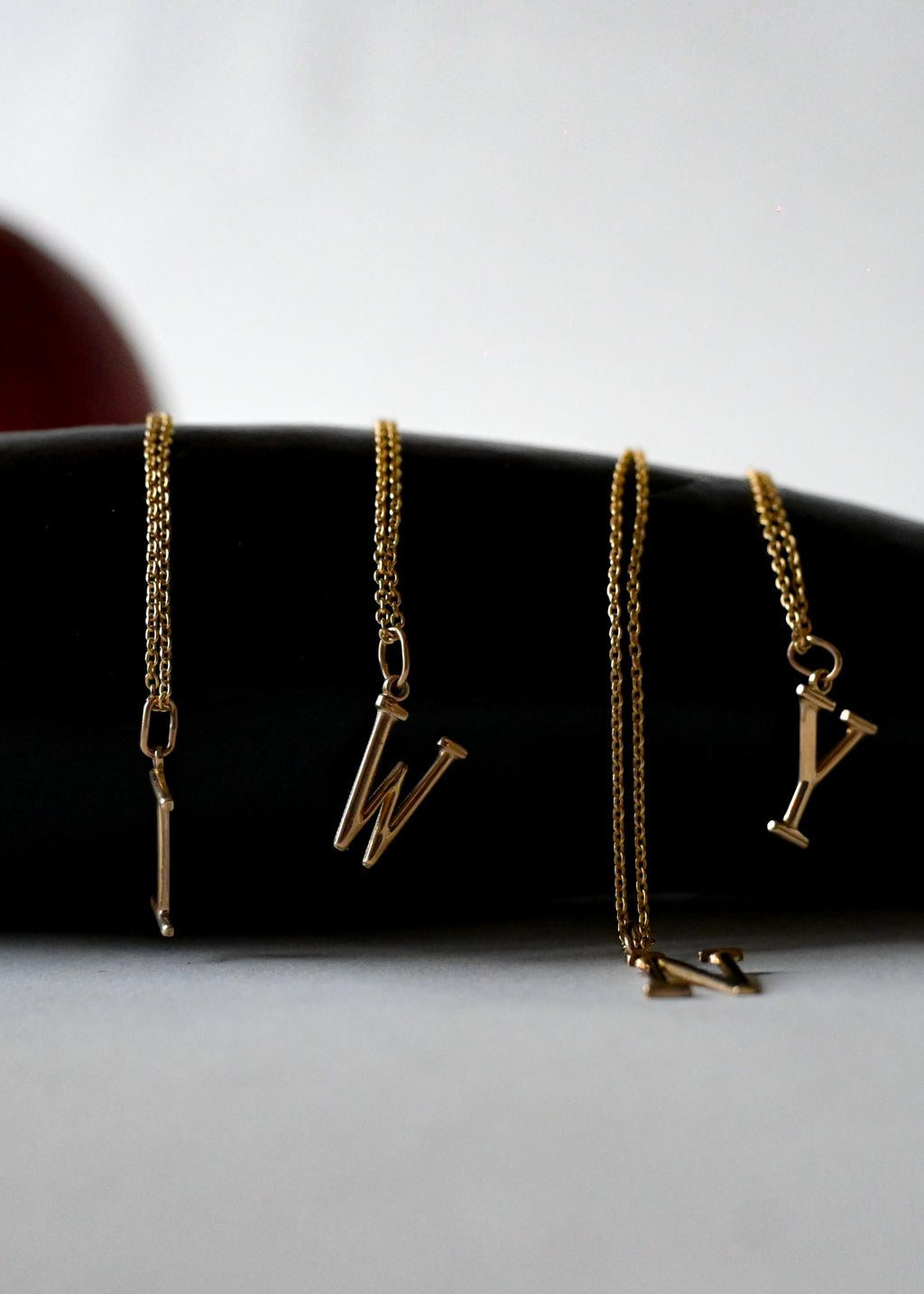 14k Gold Initial Charm, Alphabet
