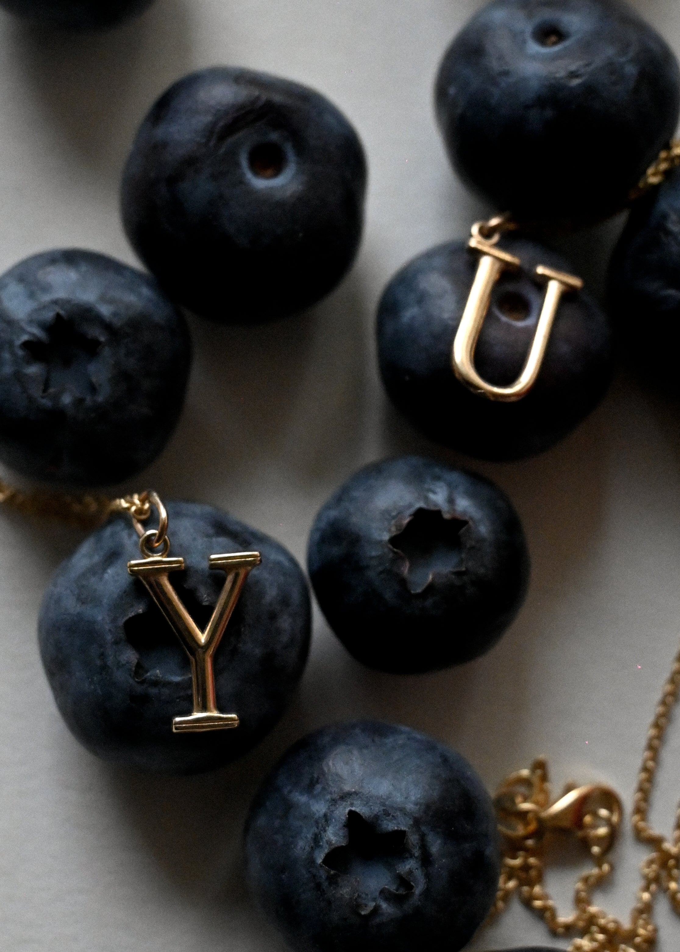 14k Gold Initial Charm, Alphabet