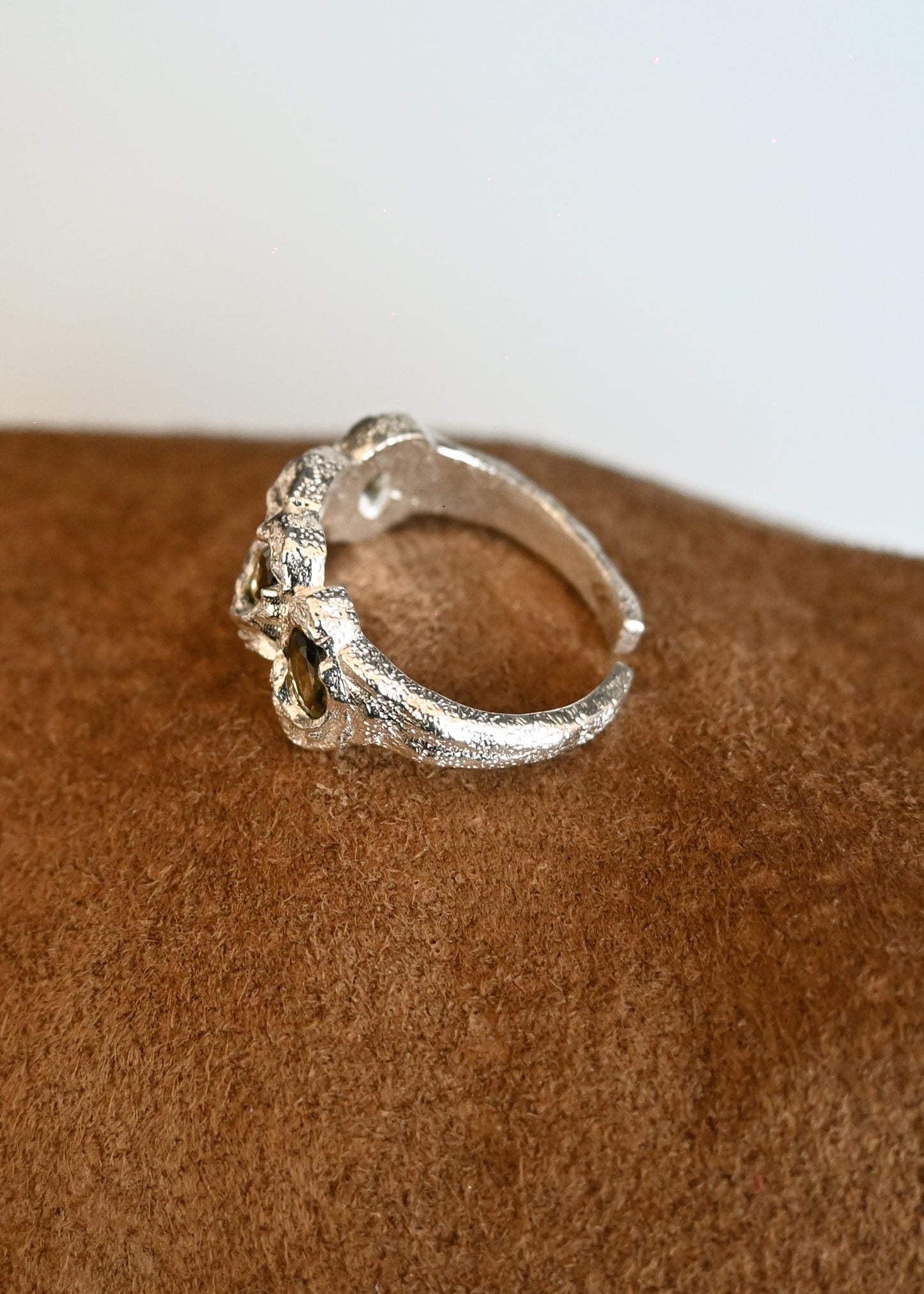 Adjustable Multi-Stone Ring