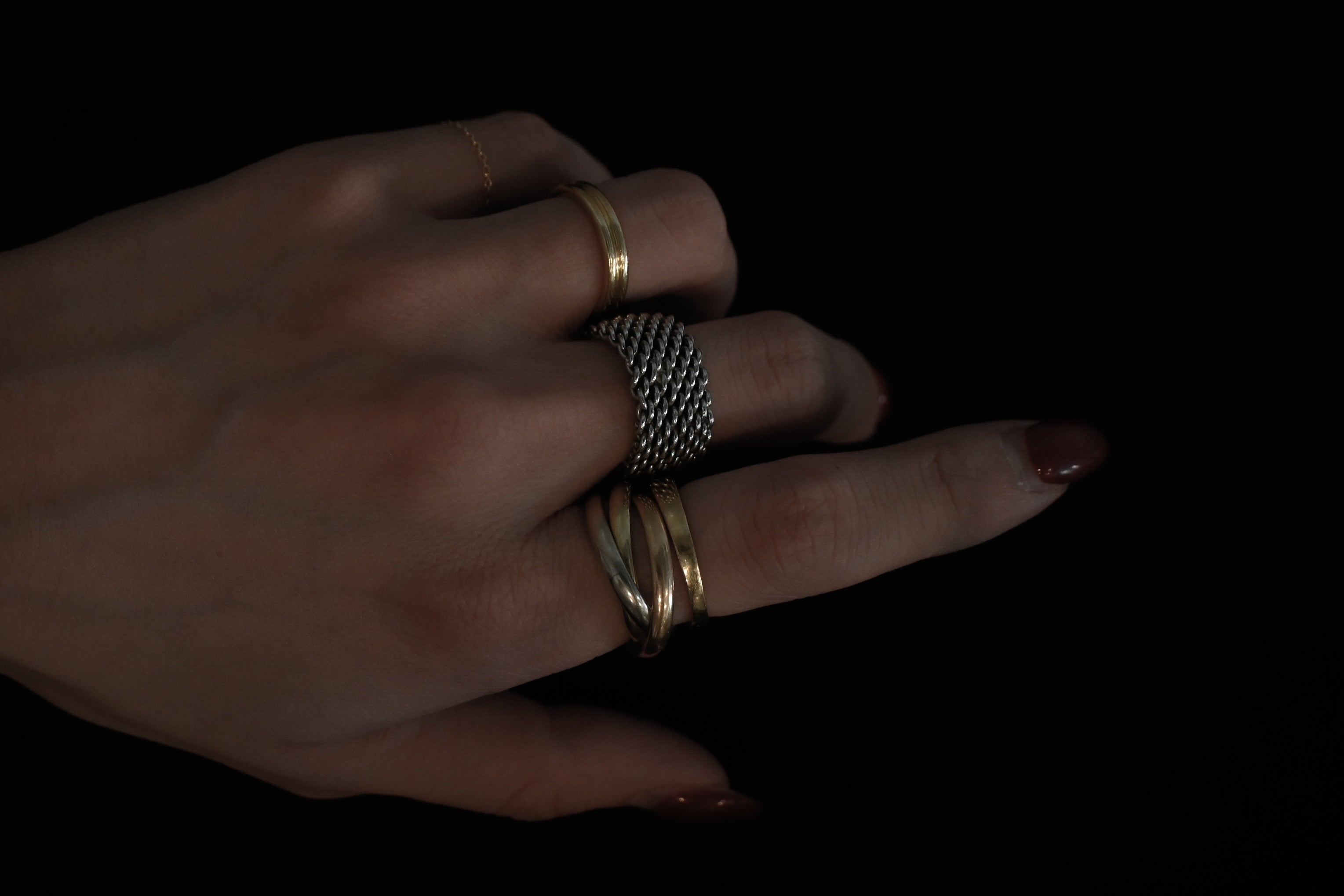 Silver Mesh Ring