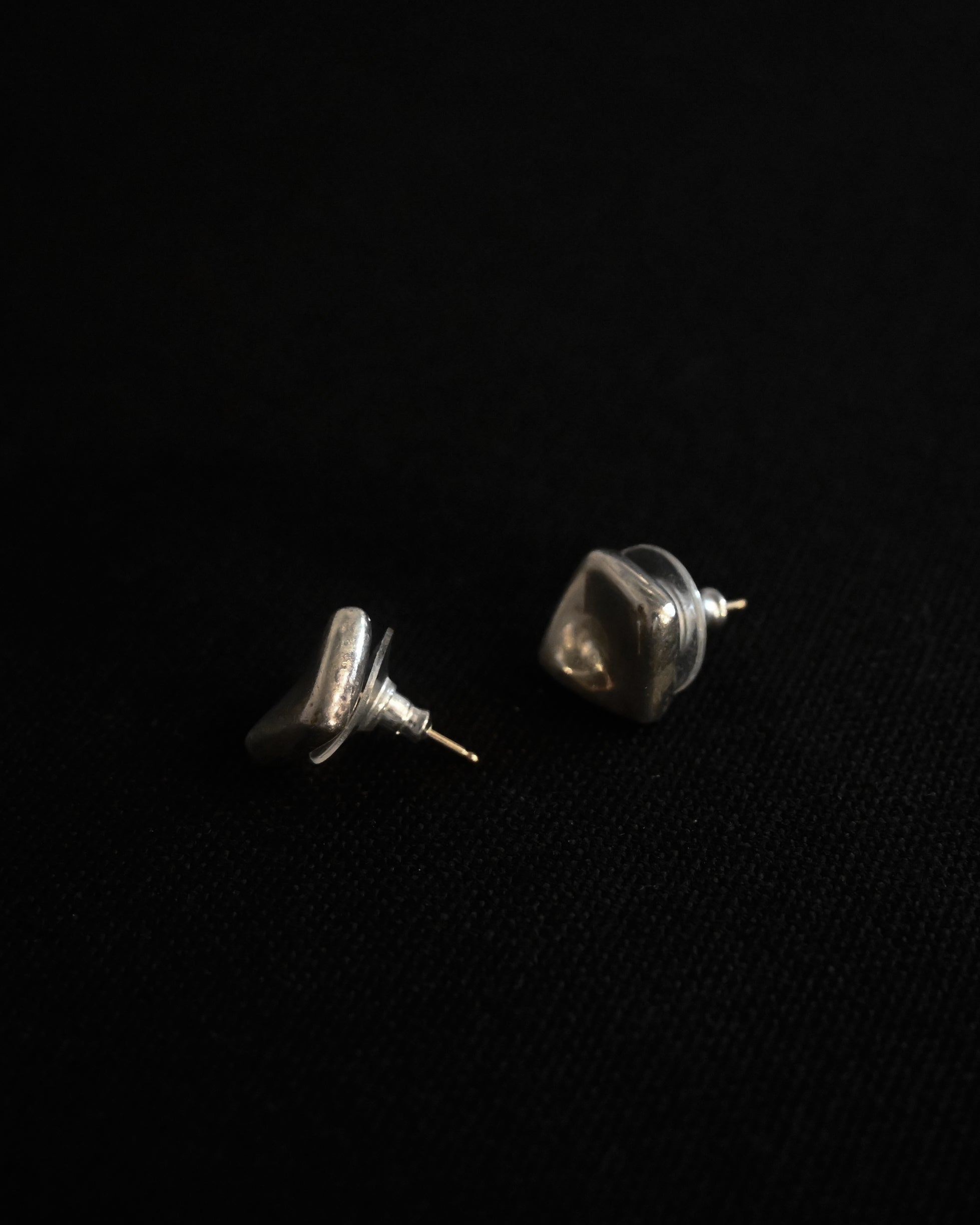 Silver Square Stud Earrings