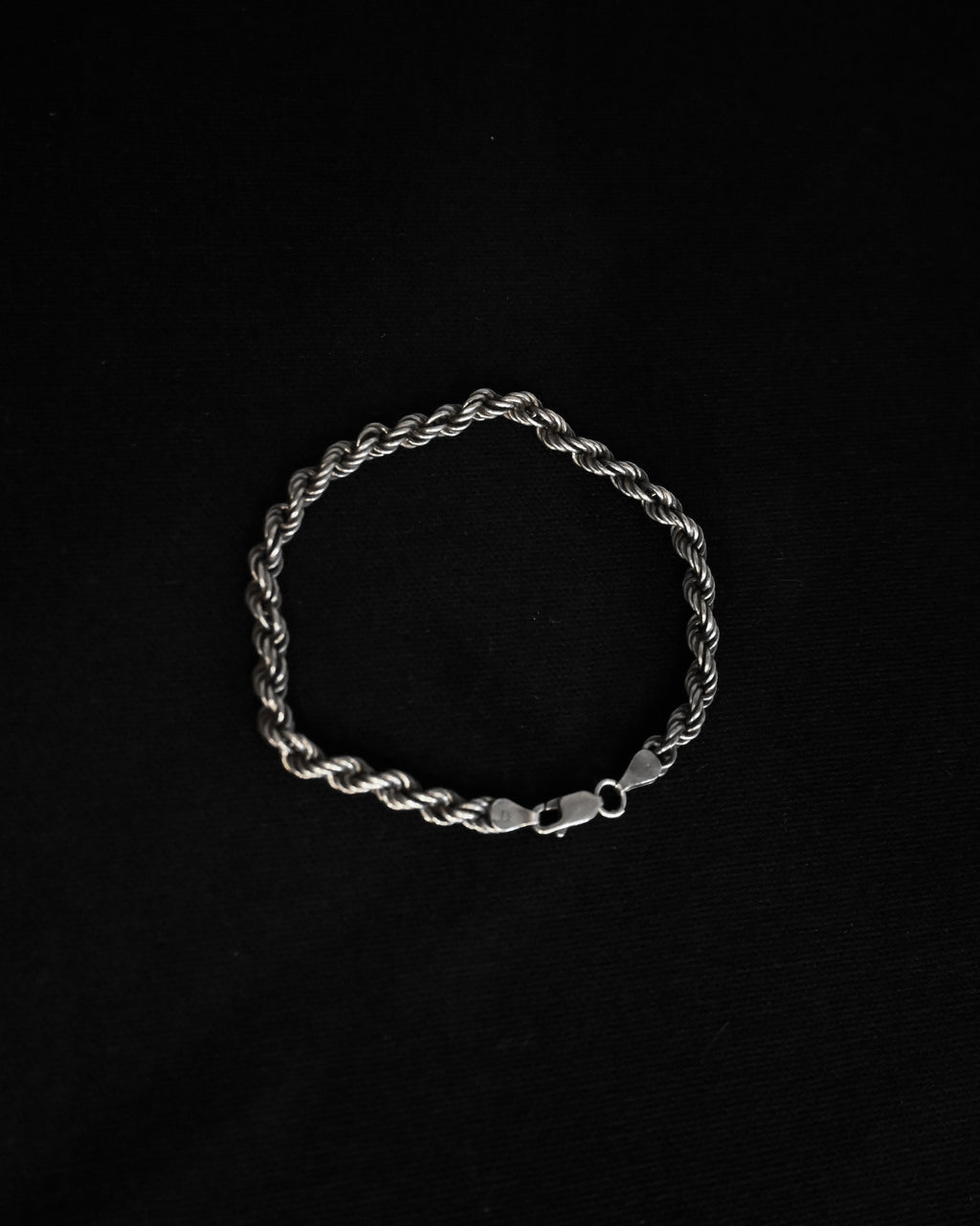 French Rope Silver Bracelet