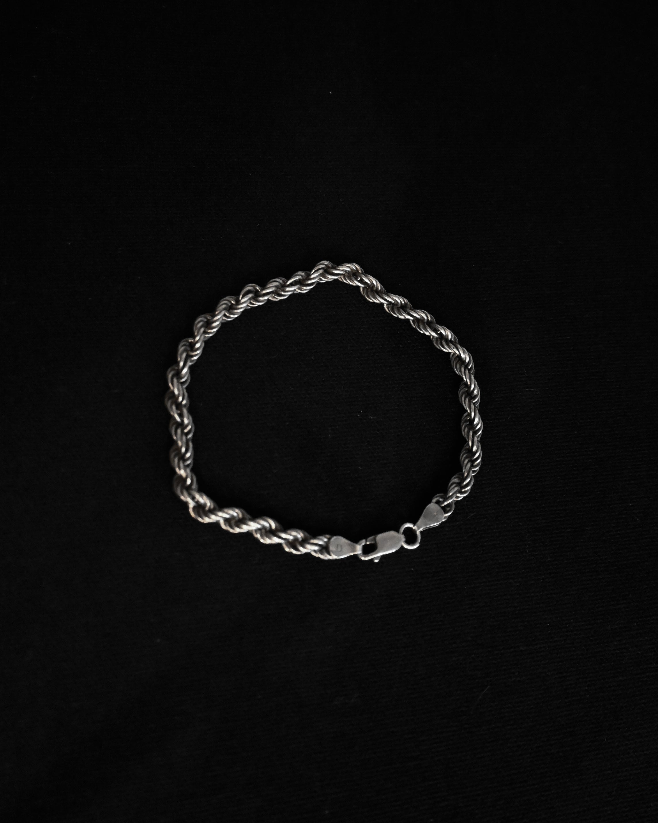 French Rope Silver Bracelet