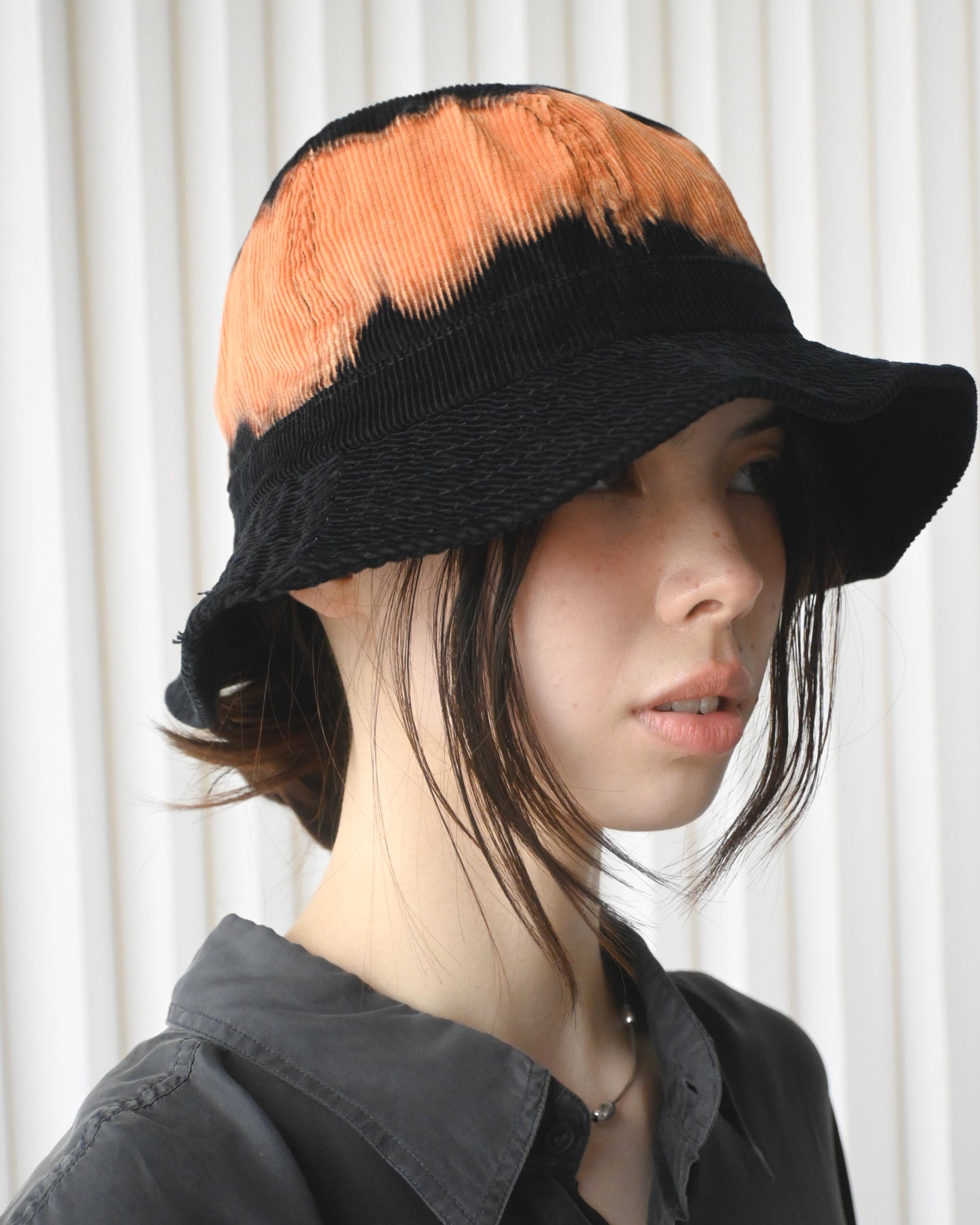 404irregular - Corduroy Hat (Black x Orange)