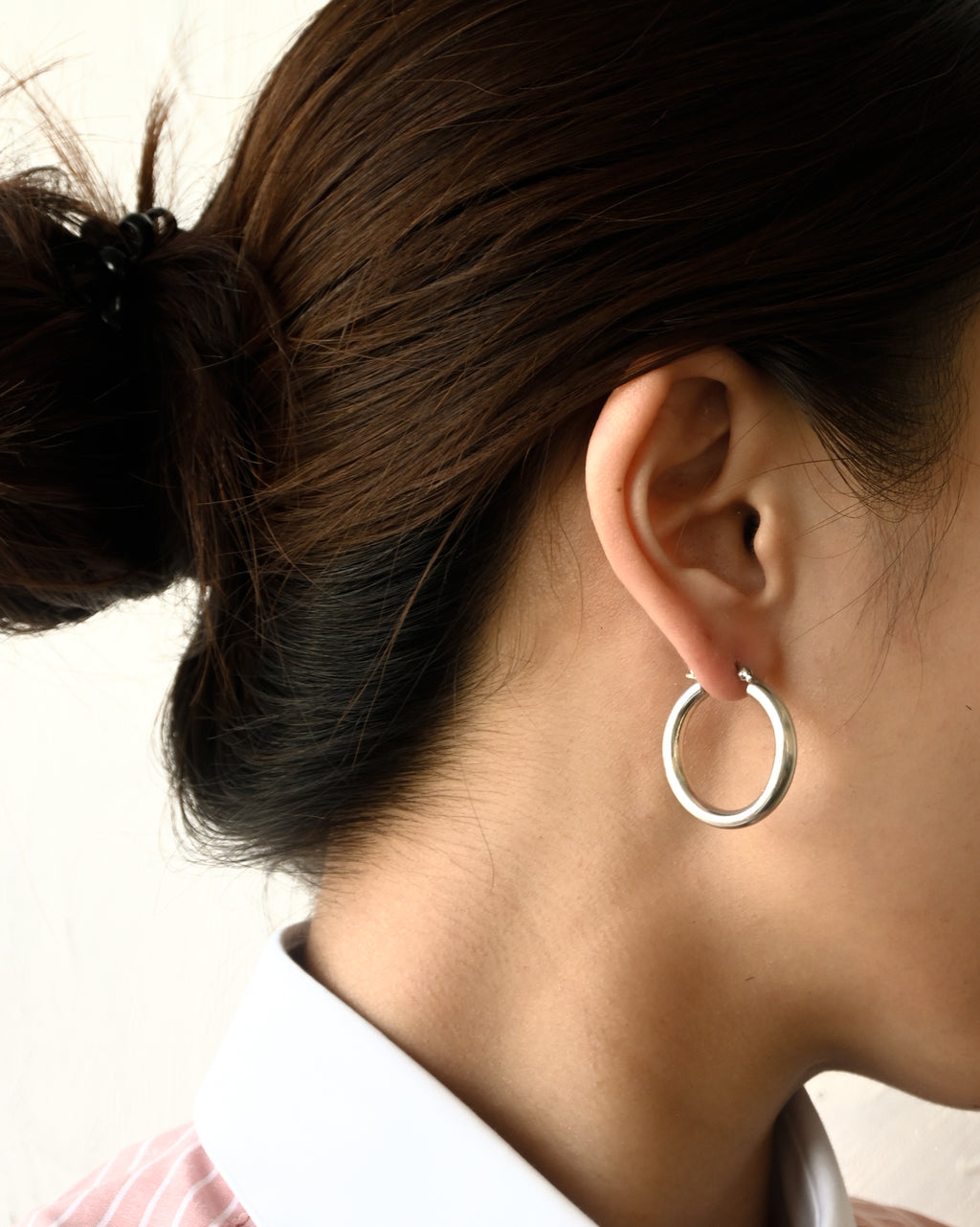 Silver Hoops