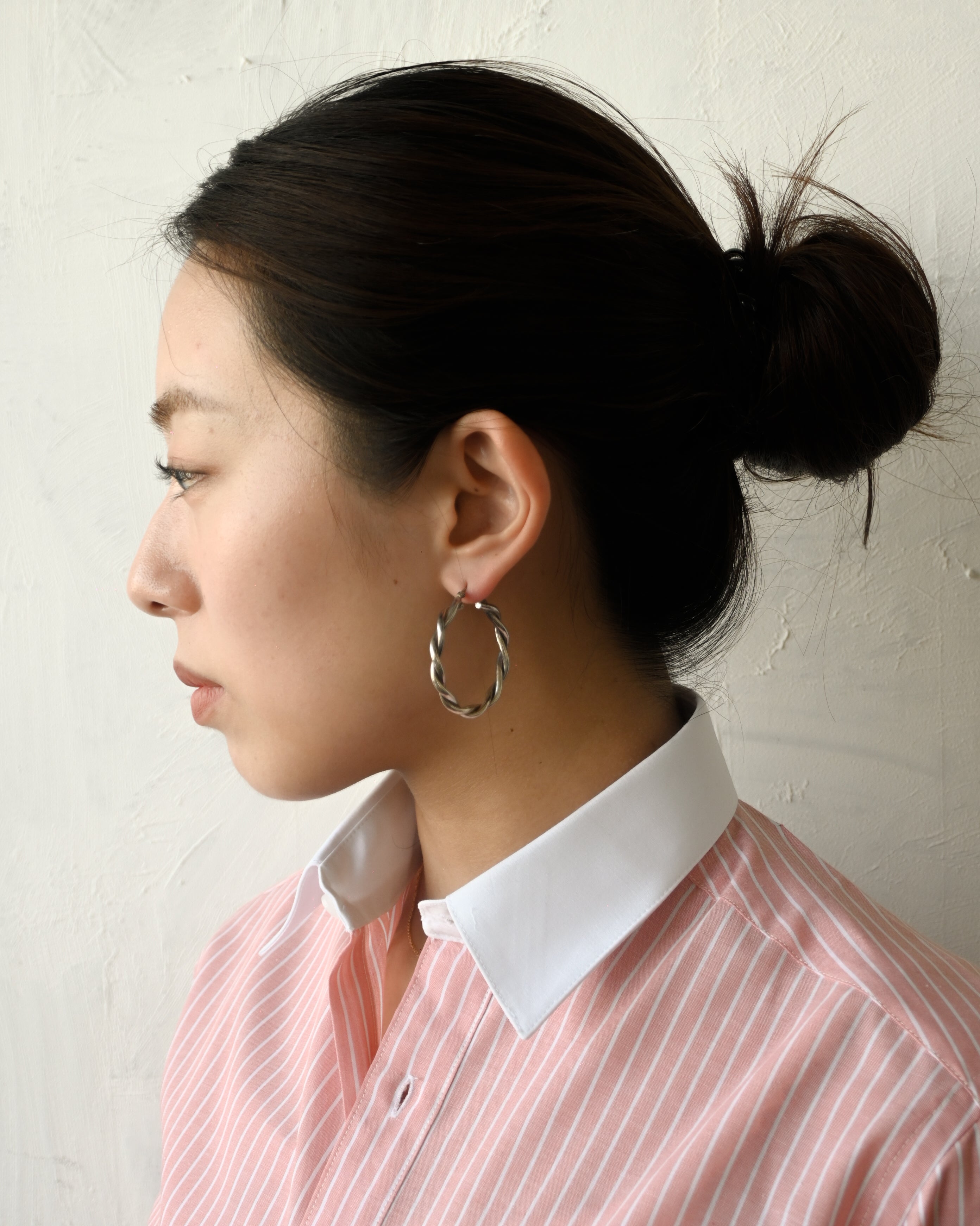 Twisted Silver Hoops-Large