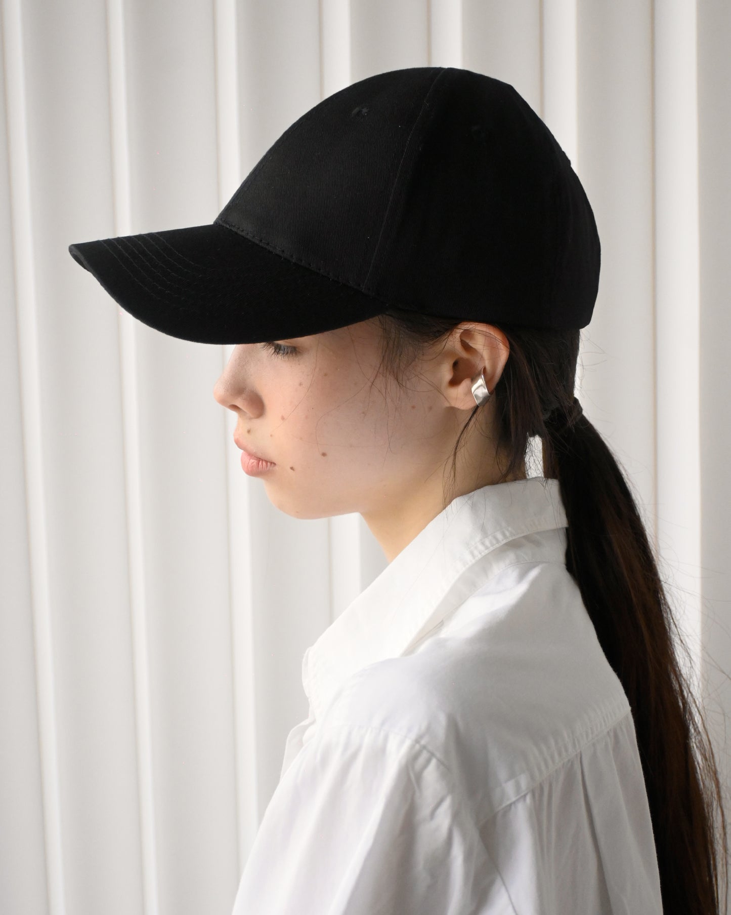 Cotton Baseball Cap - Black