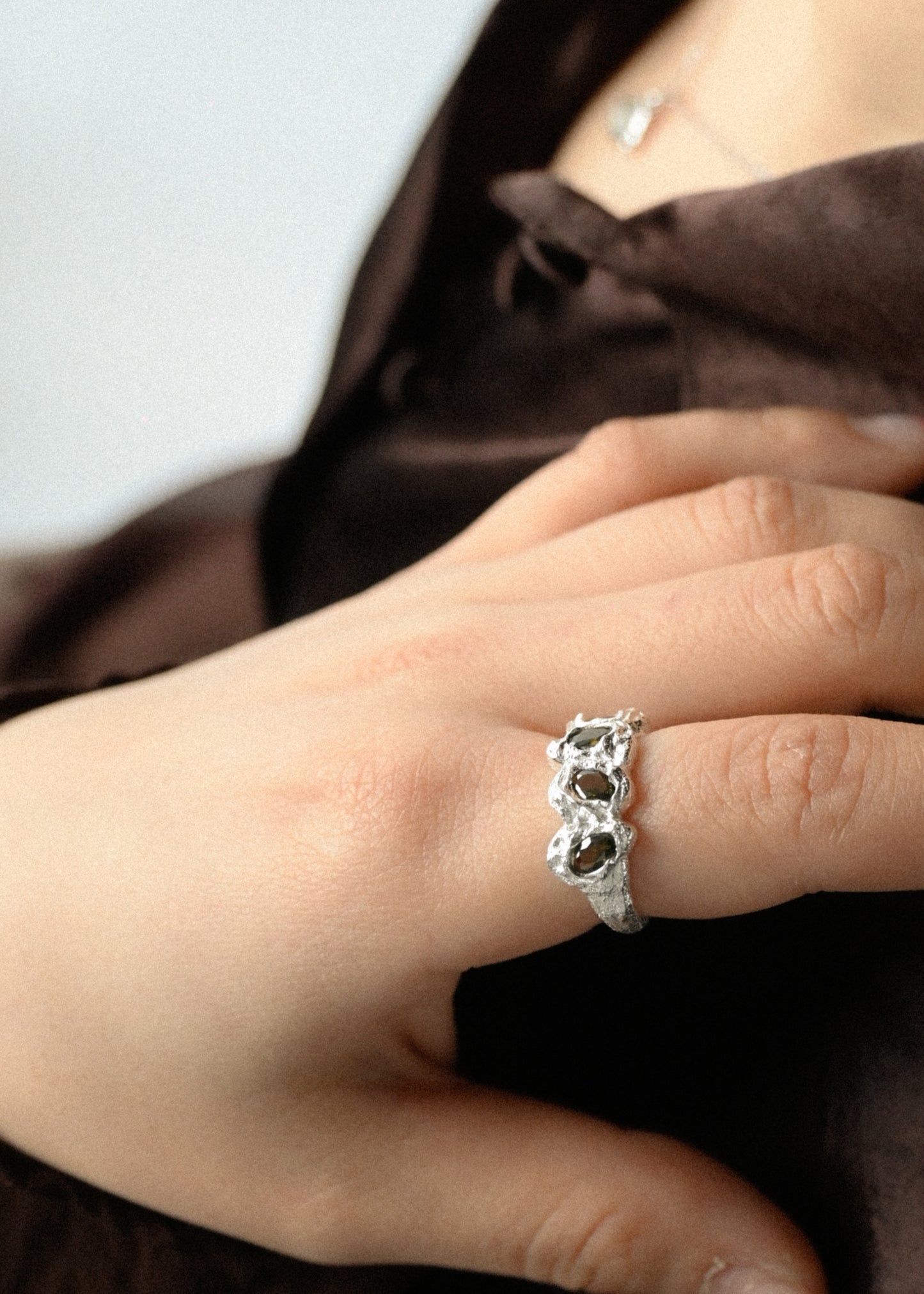 Adjustable Multi-Stone Ring