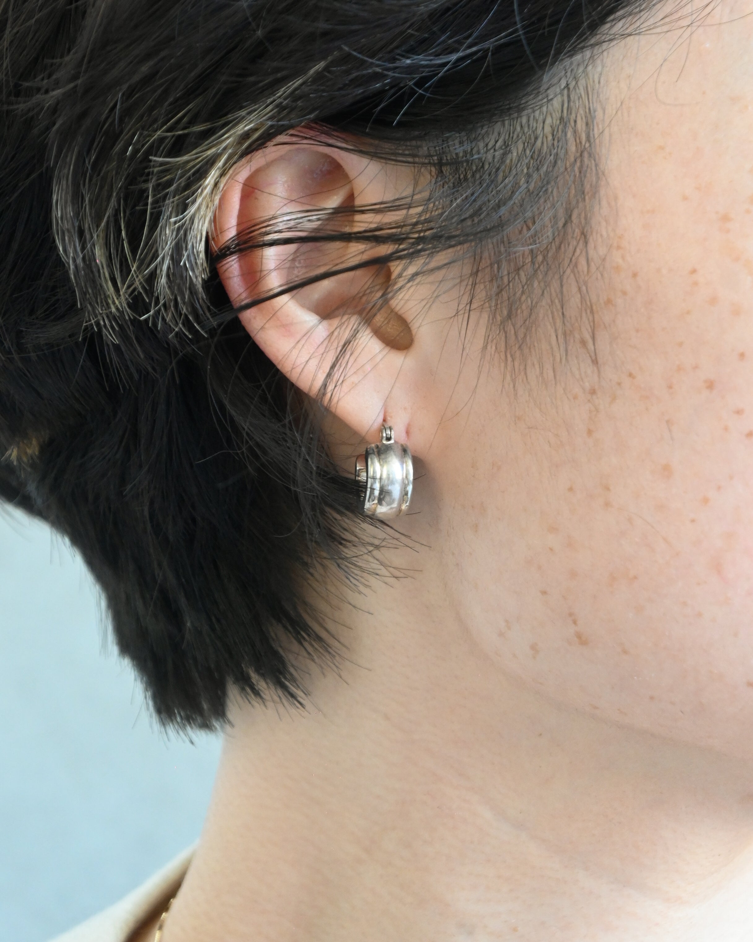 Small Silver Hoops