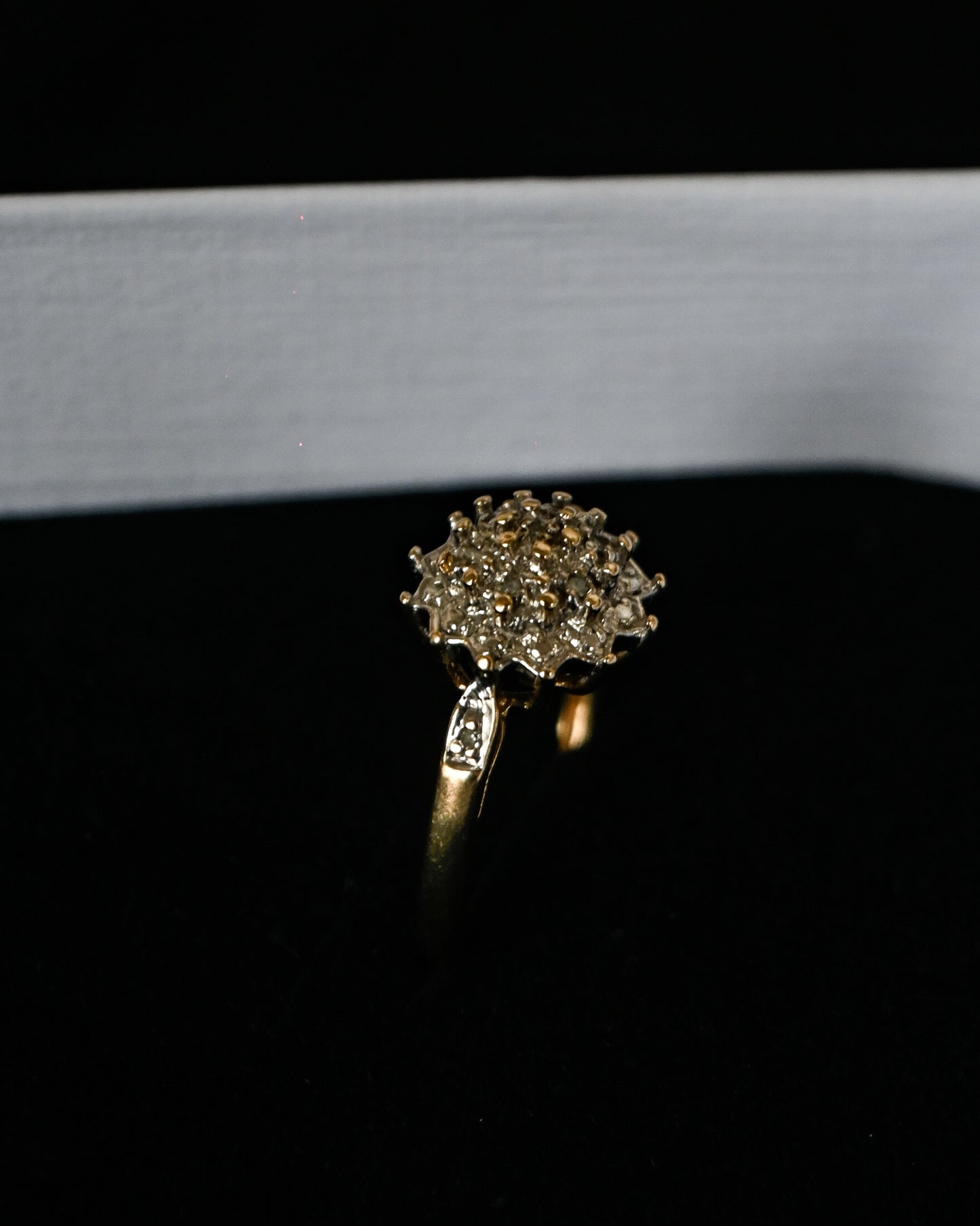 9K Gold Diamond Ring - 13号