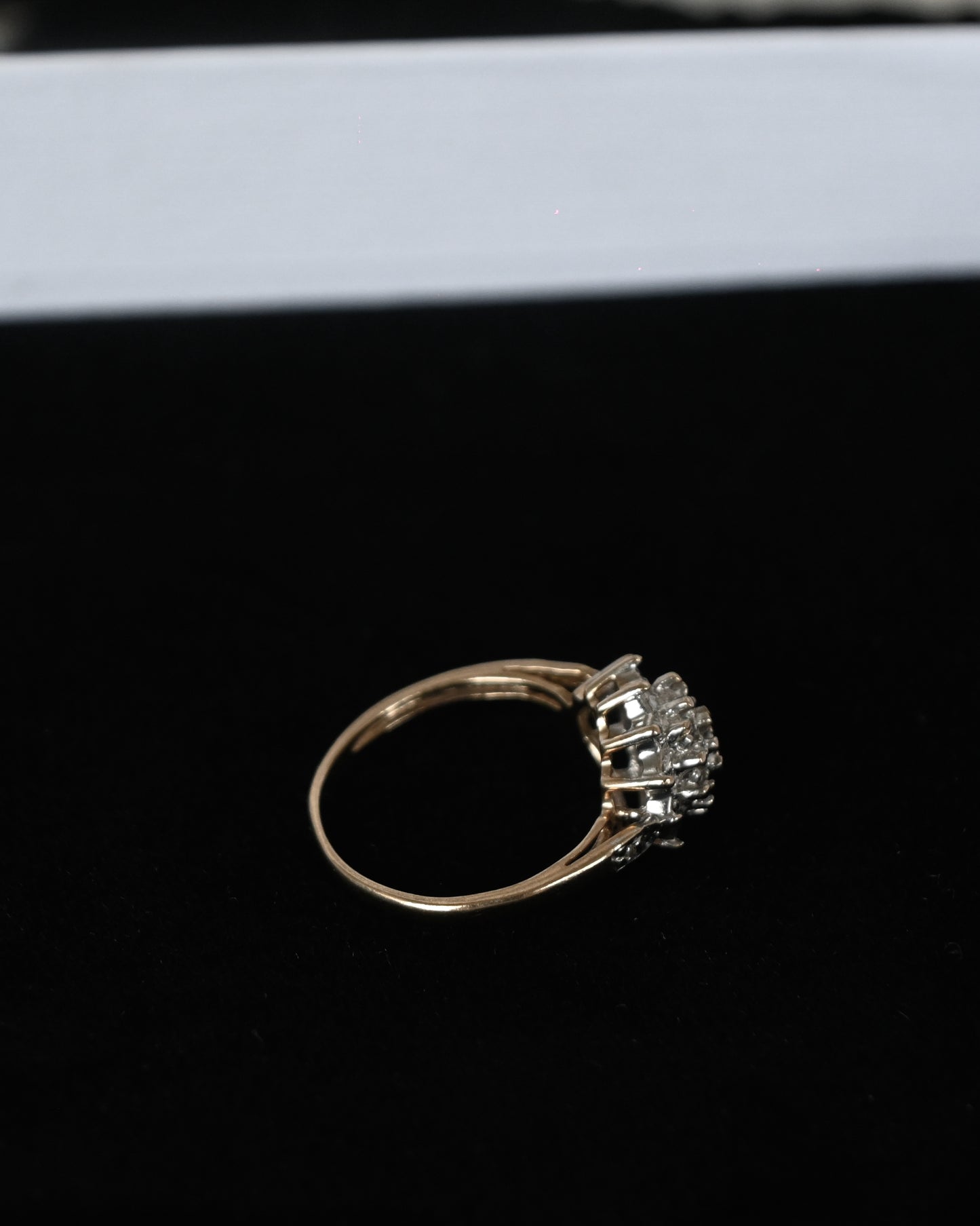 9K Gold Diamond Ring - 13号