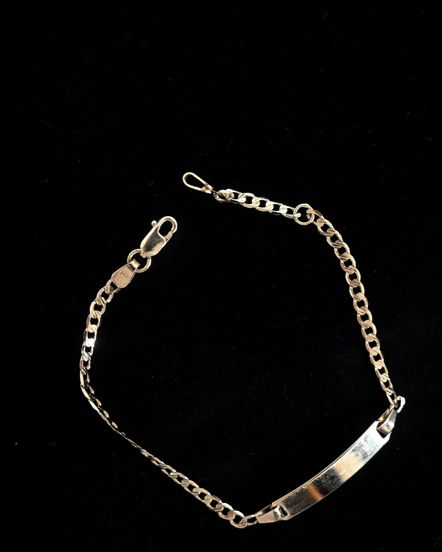 14K Gold ID Bracelet