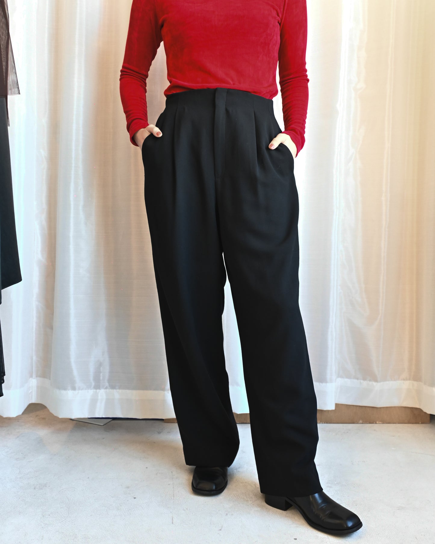 Black Wide Trousers