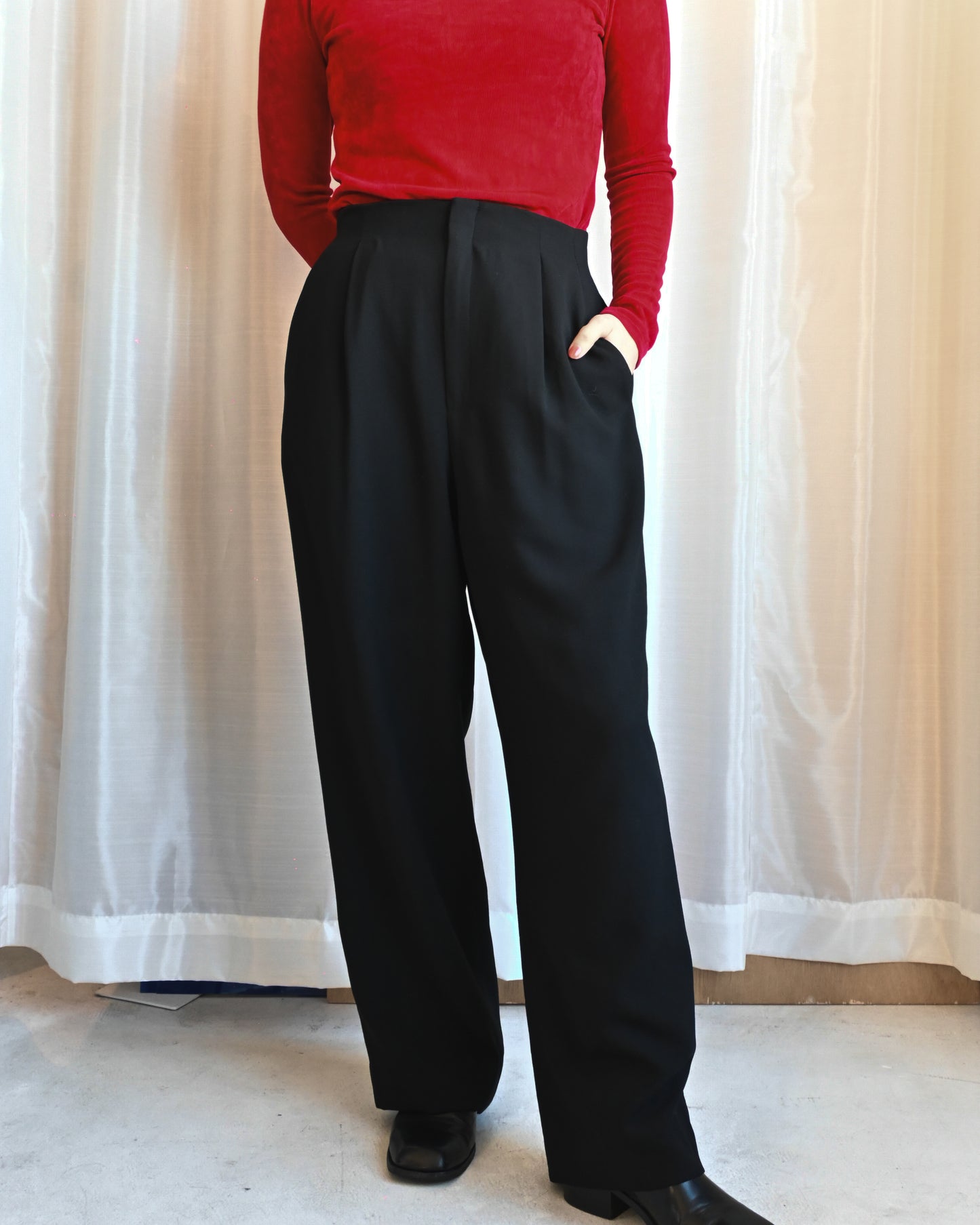 Black Wide Trousers