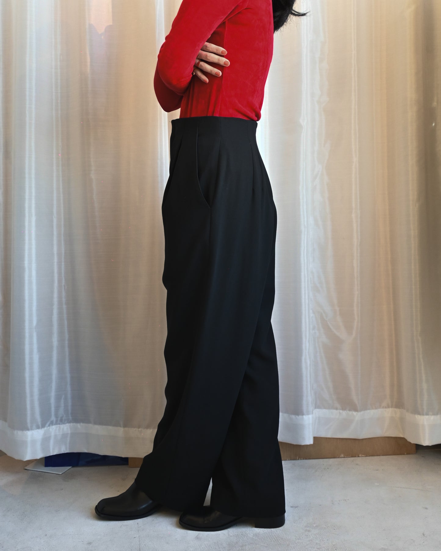 Black Wide Trousers