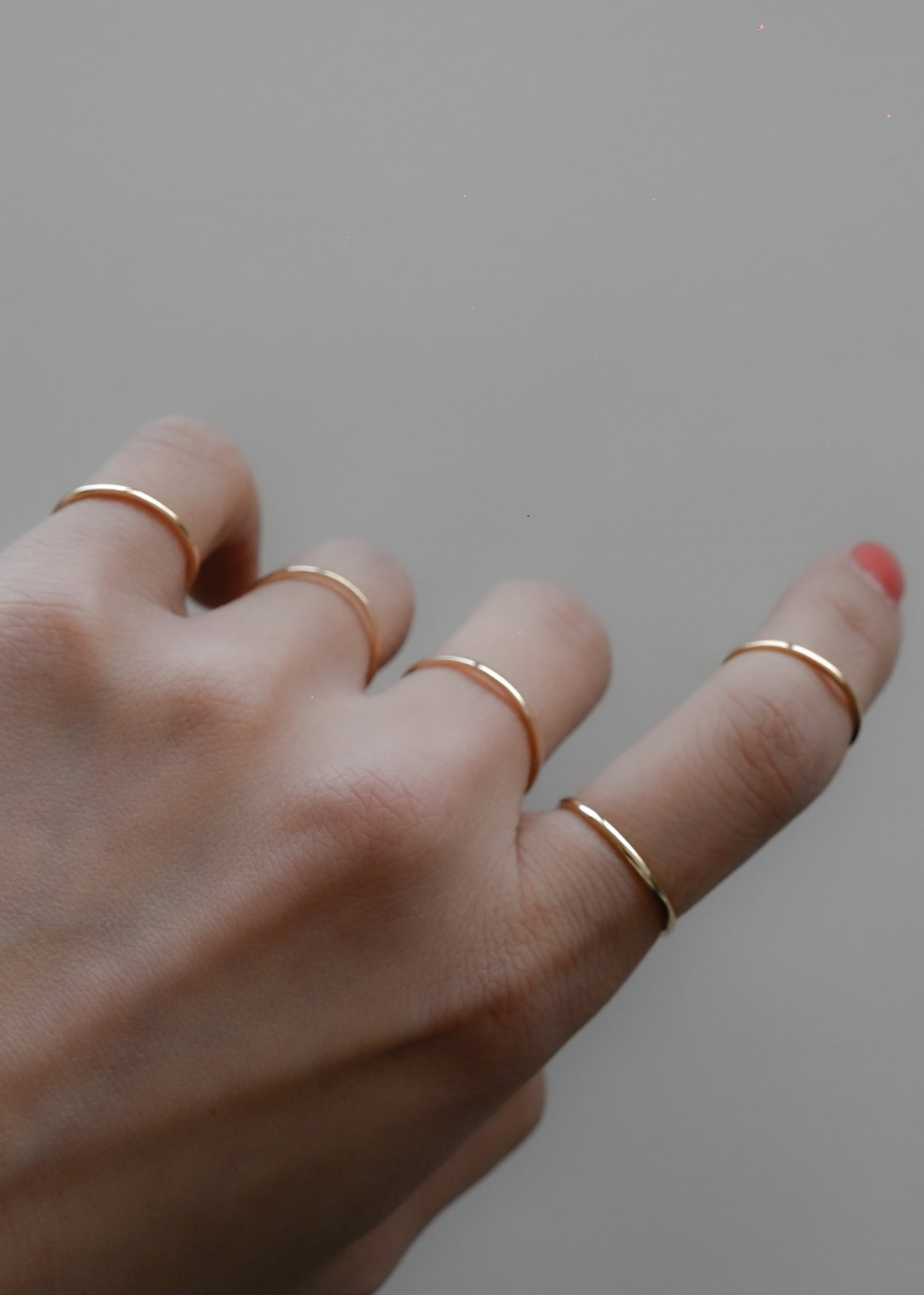 14k Gold Skinny Ring - 1mm