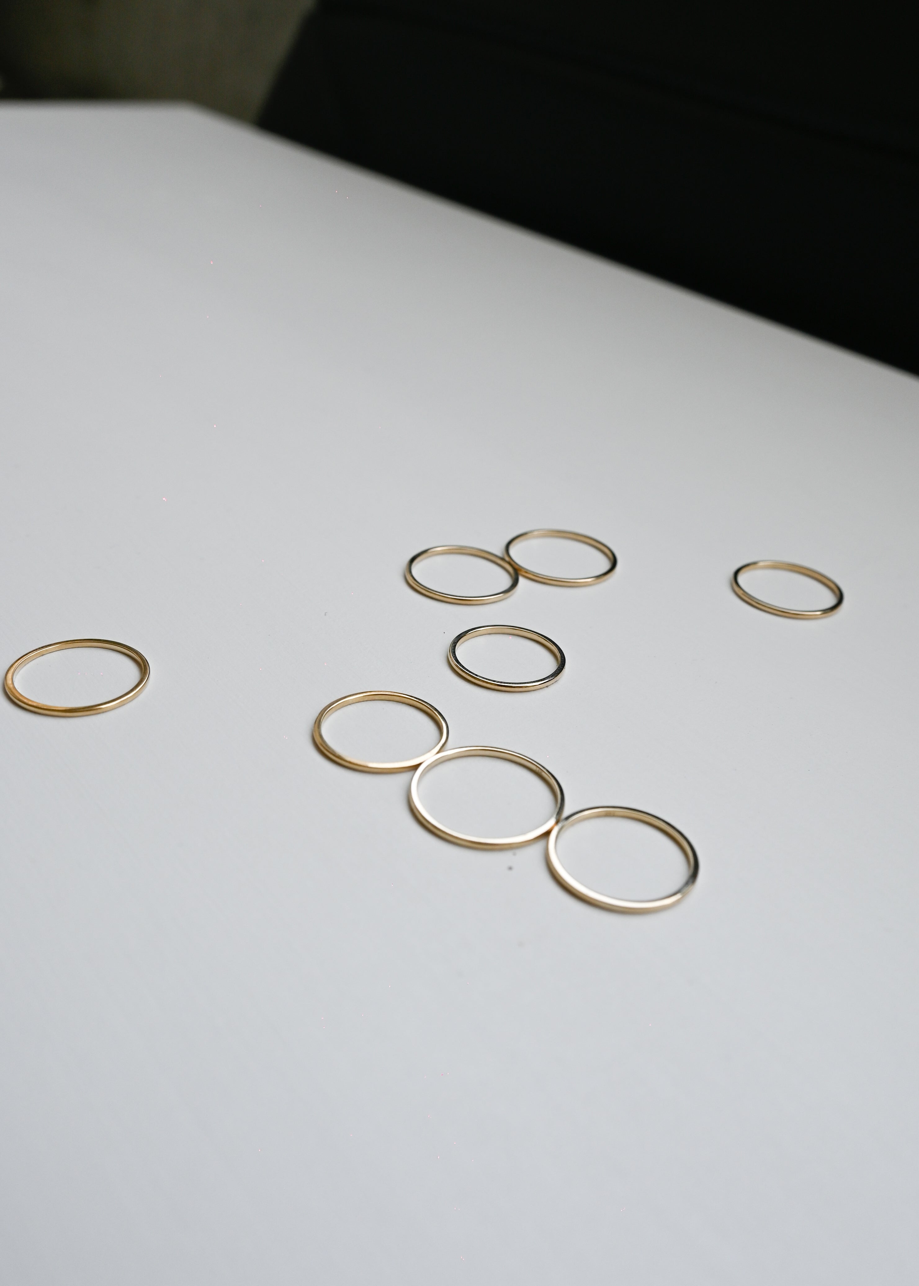 14k Gold Skinny Ring - 1mm
