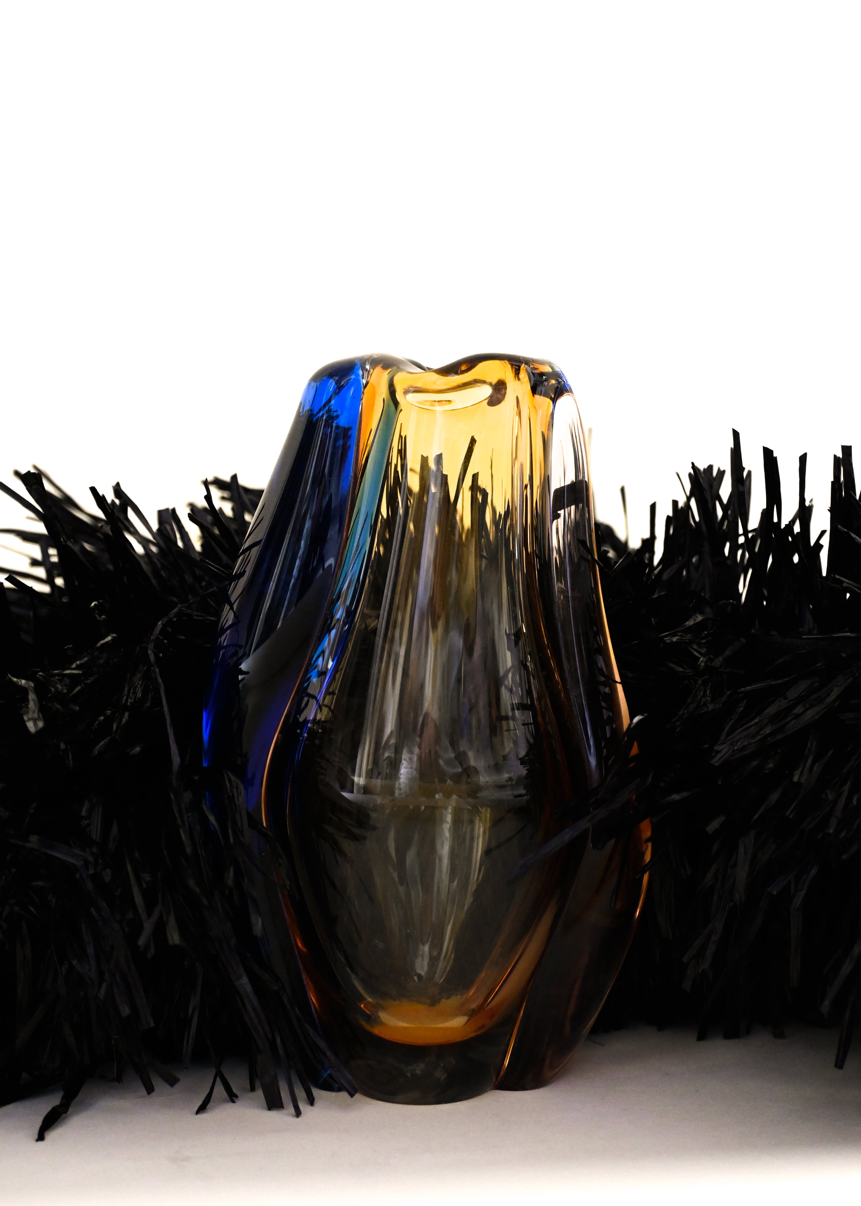 60s Desiners Glass Vase - Czech