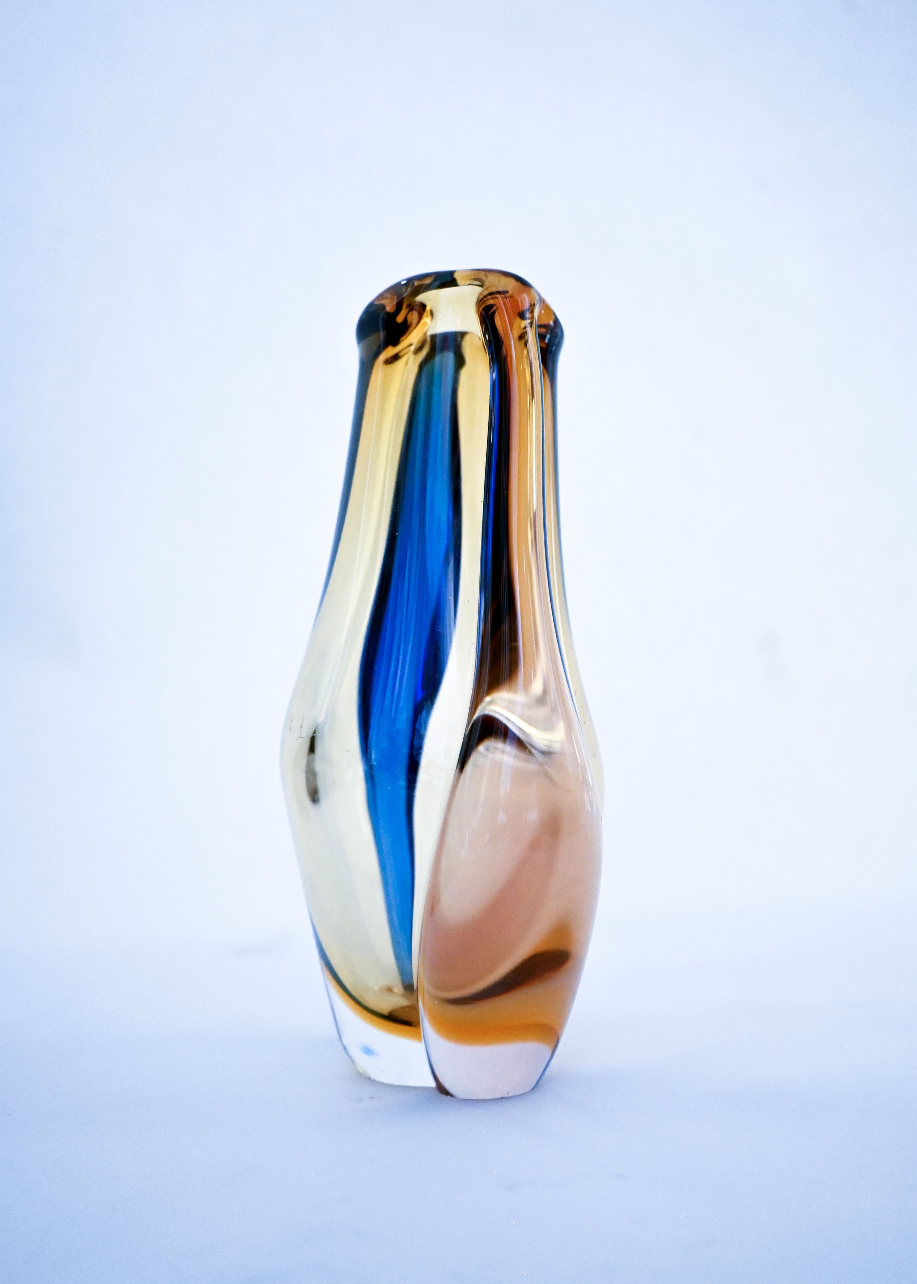 60s Desiners Glass Vase - Czech