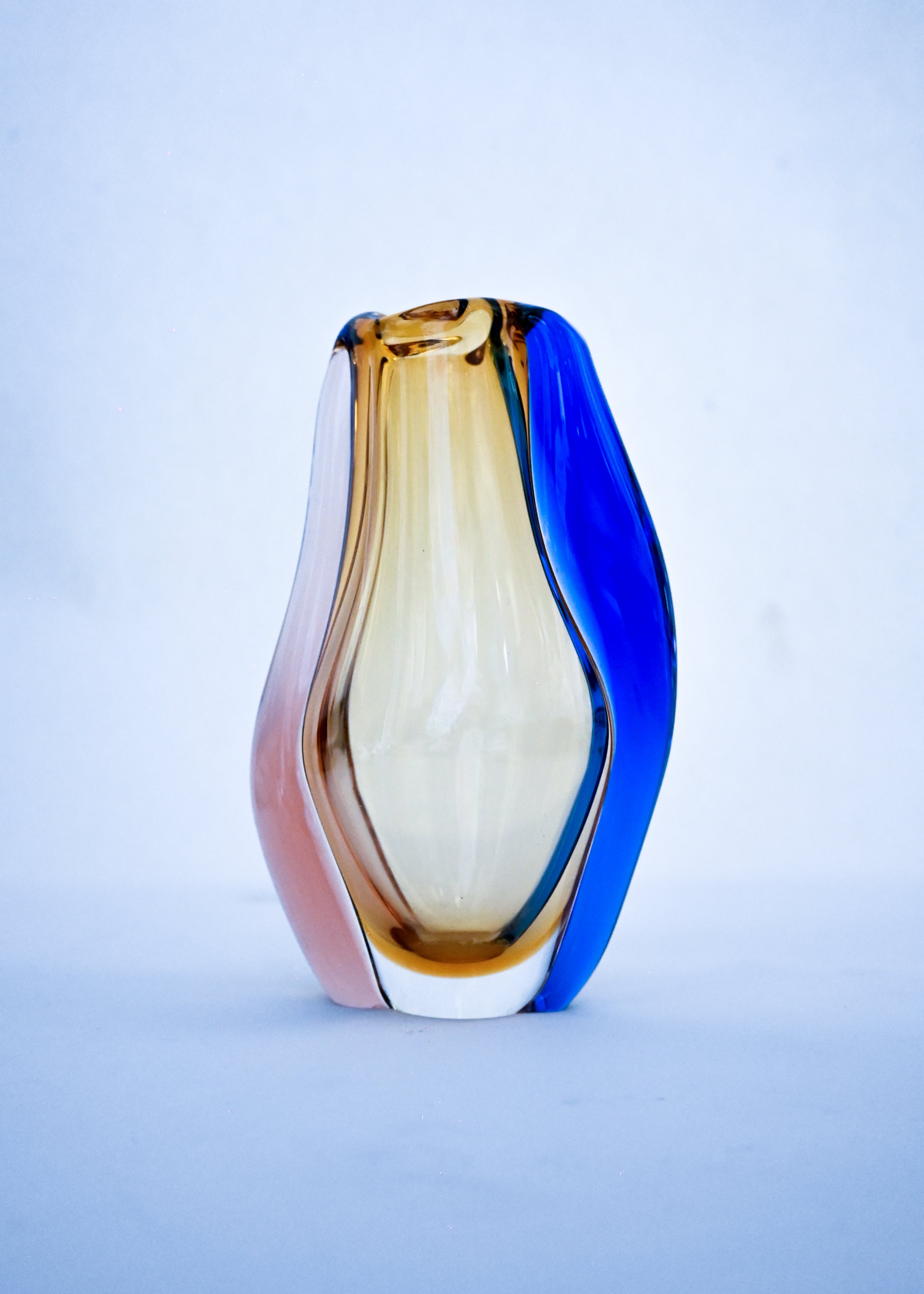 60s Desiners Glass Vase - Czech