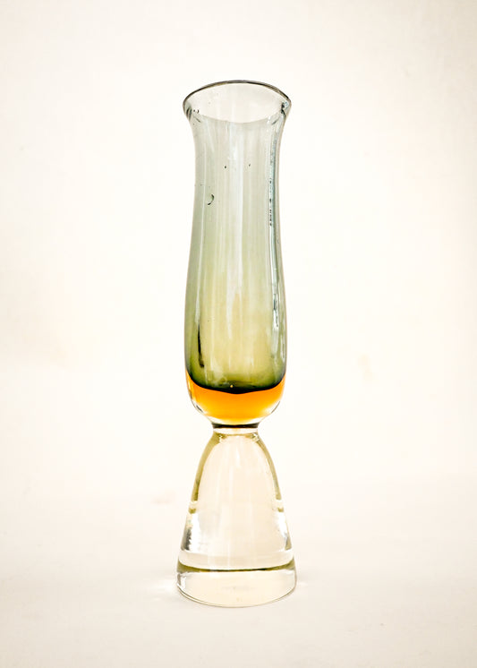 60s Smoky Glass Vase