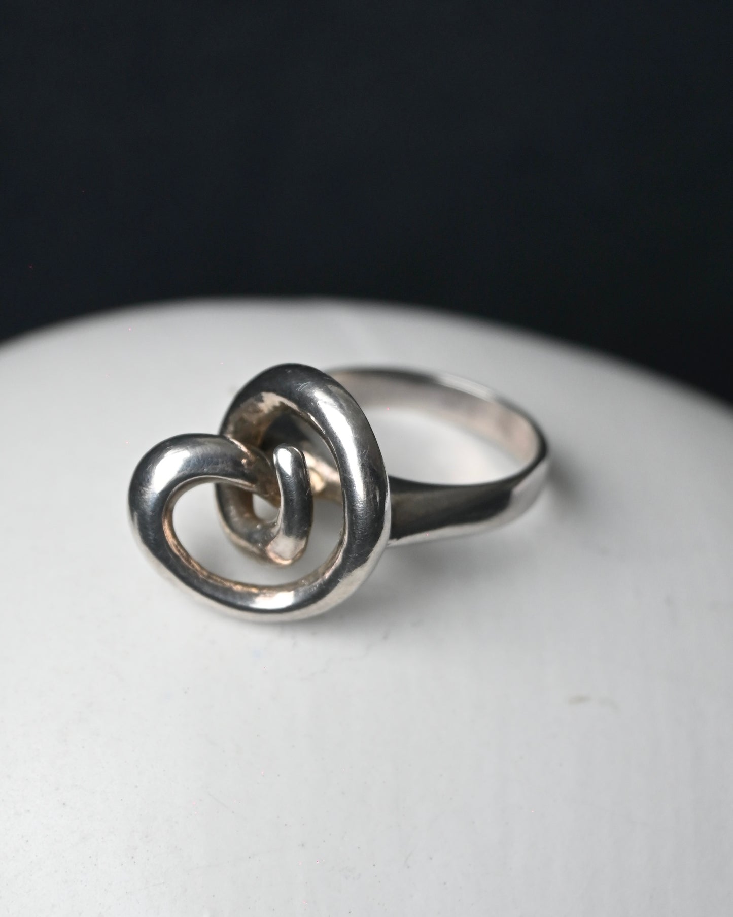 Rhodium Plated Modernist Ring - 14号