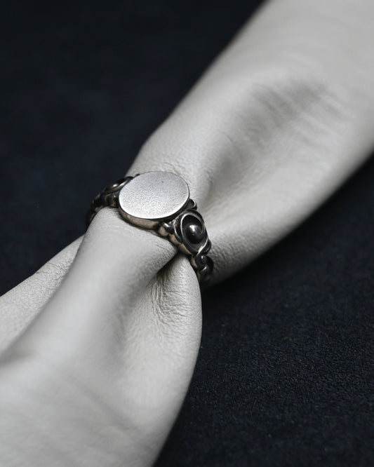 Signet Silver Ring - 17号