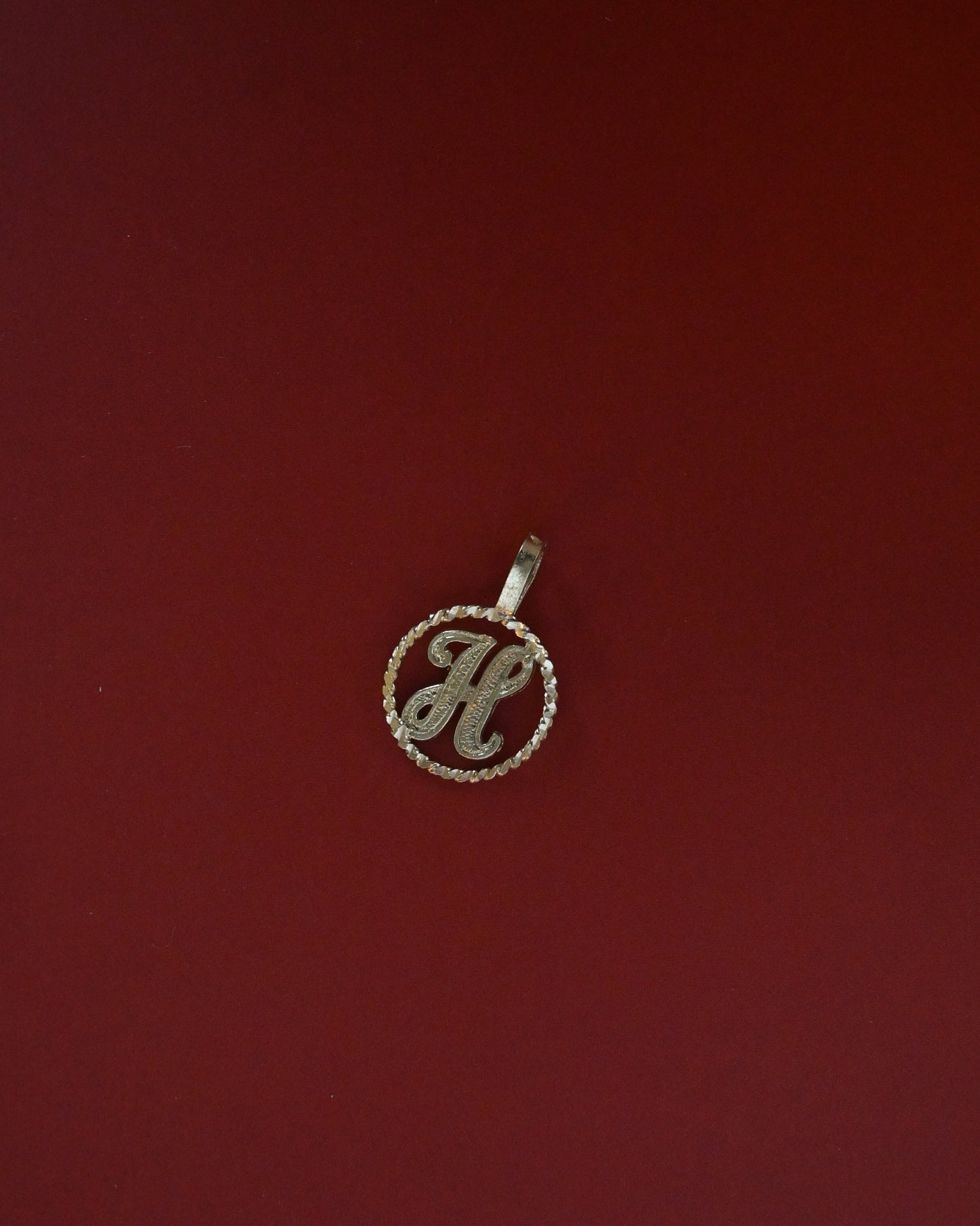 14K Alphabet Charm - H