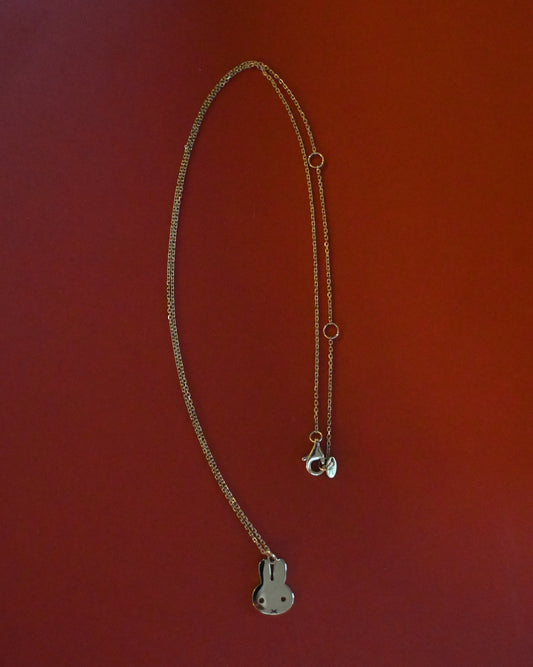 14K Rabbit Charm Necklace