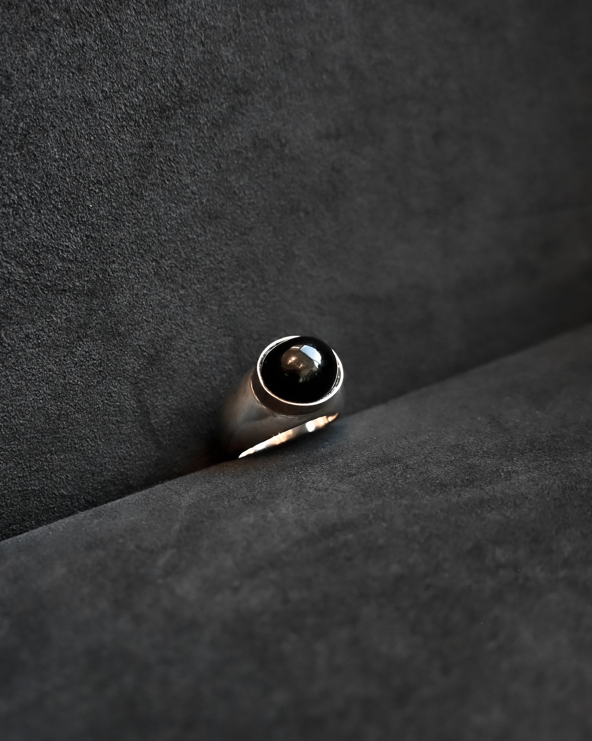 Silver Onyx Ring - 18号