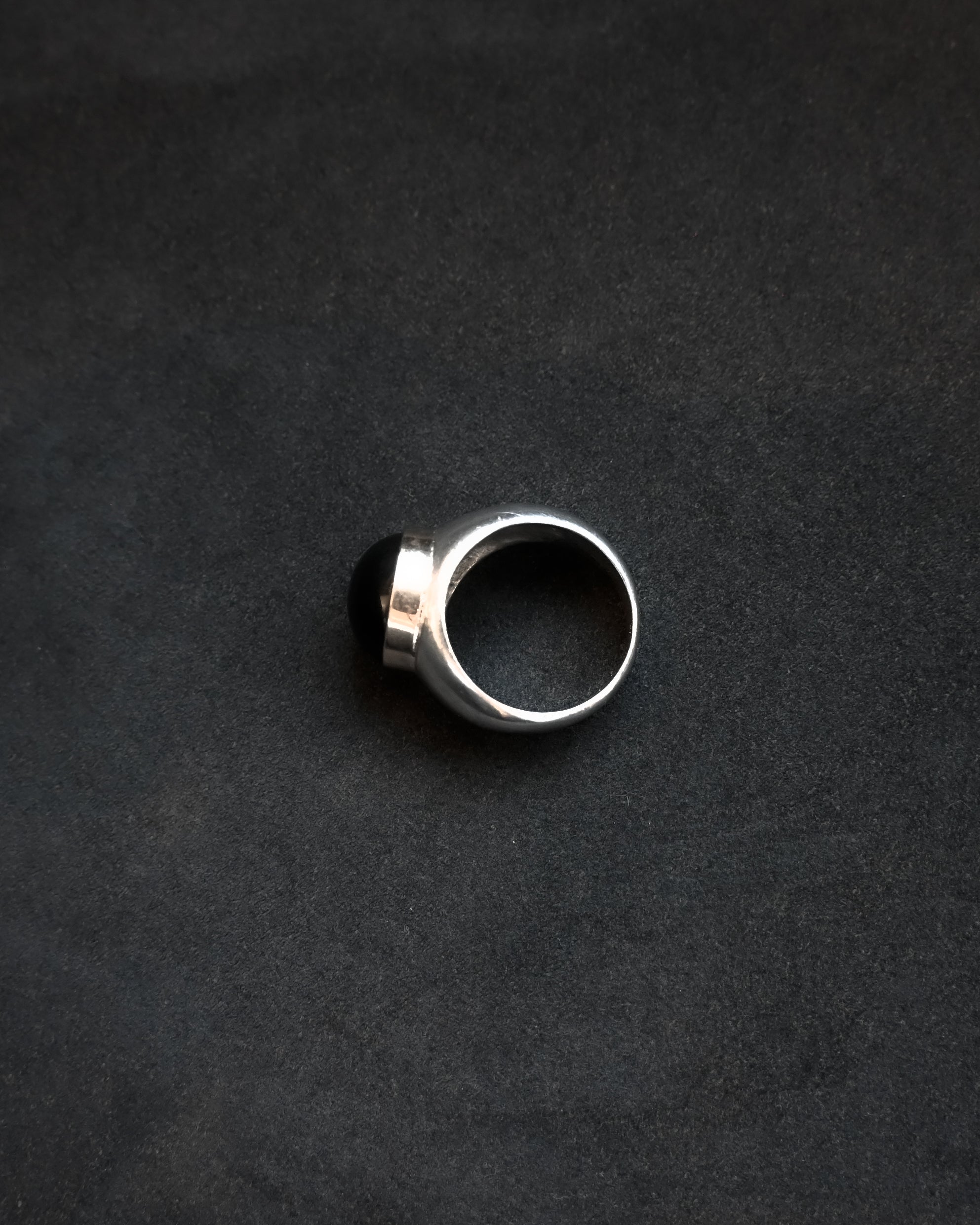 Silver Onyx Ring - 18号