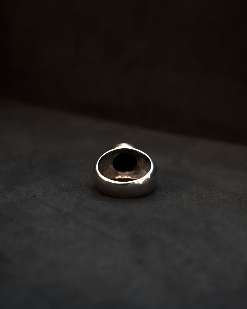 Silver Onyx Ring - 18号