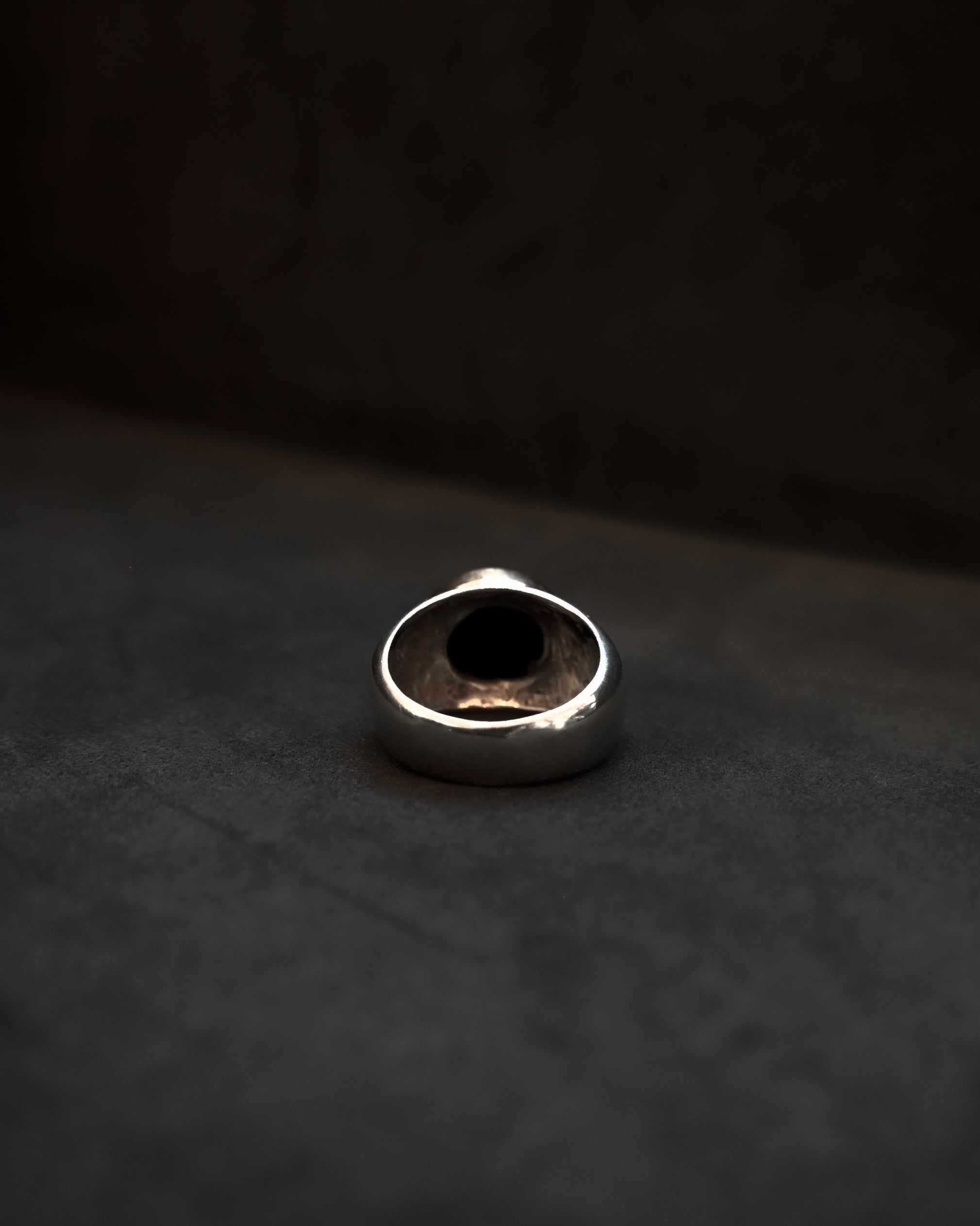 Silver Onyx Ring - 18号