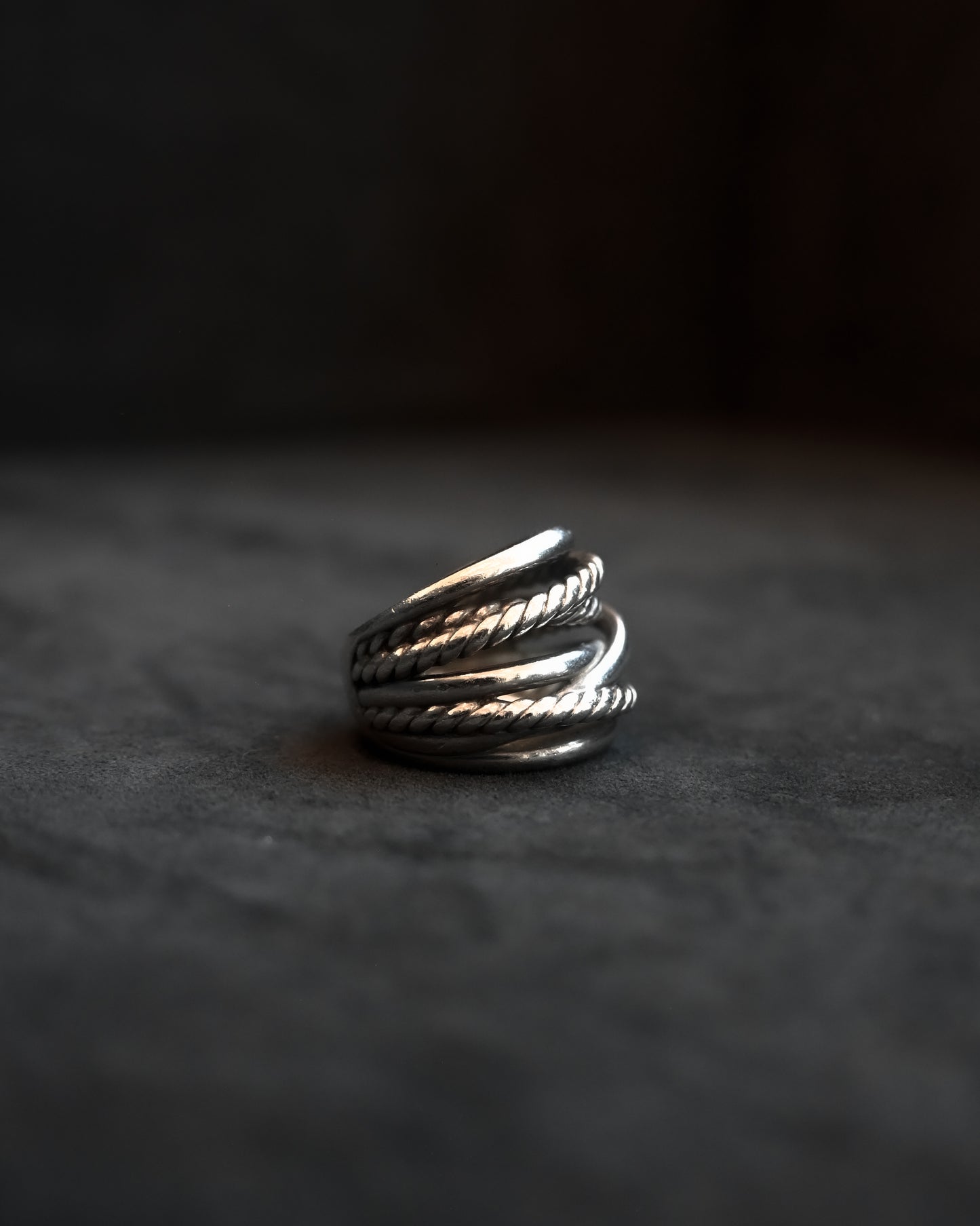 Tangled Silver Ring - 8号