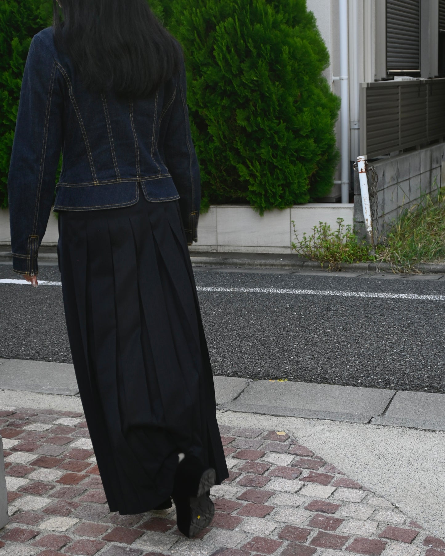 [Limited 11/8 - 11/10 ]Angels Factory Pleated Skirt by 404 - Dark Navy