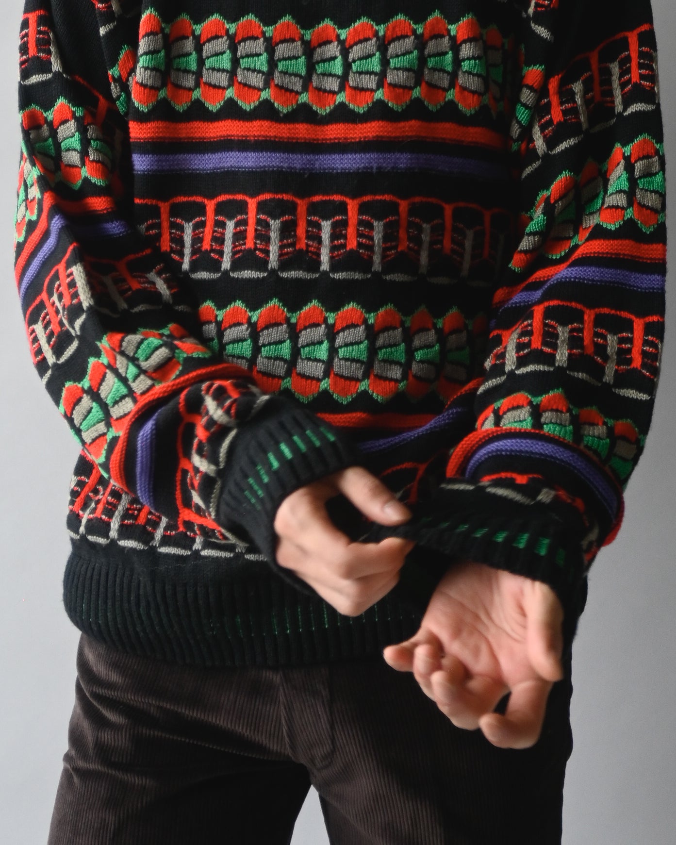 1980's 3D Knit Sweater