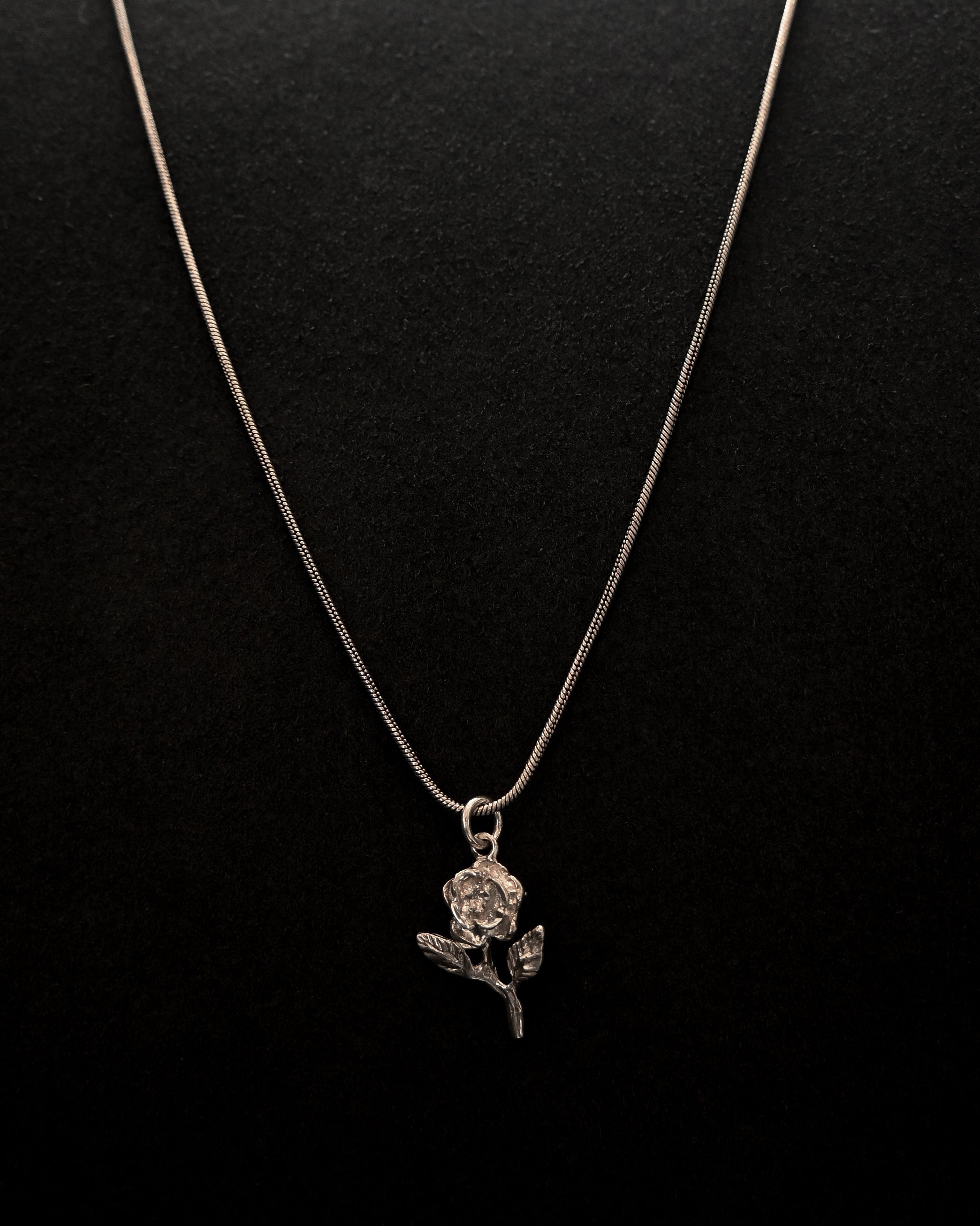 Silver Rose Charm