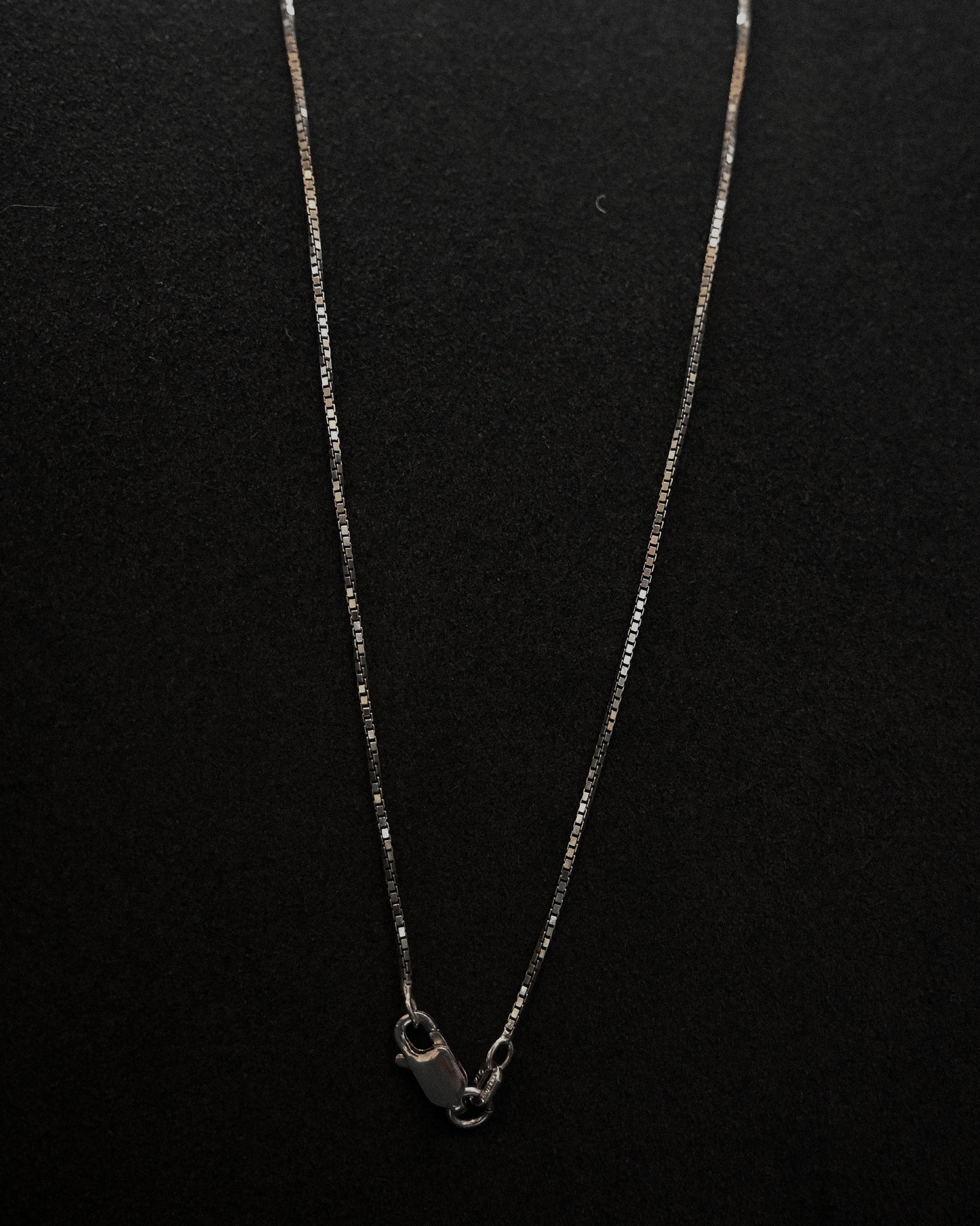 Silver Box Chain Necklace (N24-2)