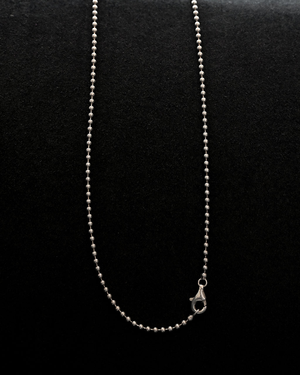 Silver Ball Chain Necklace (N31-4)