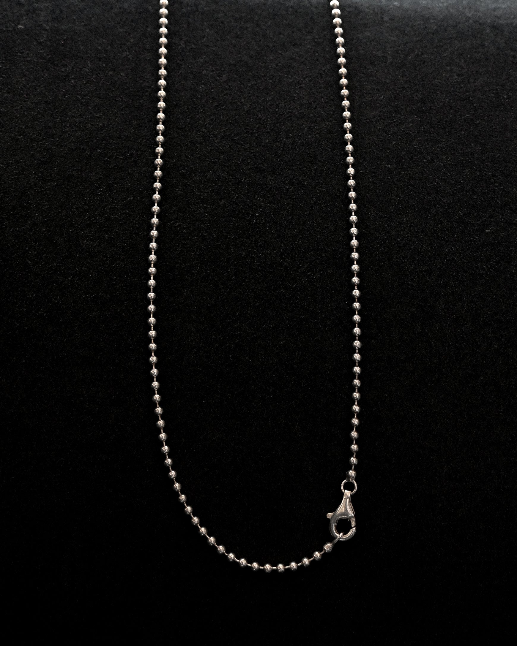 Silver Ball Chain Necklace (N31-4)