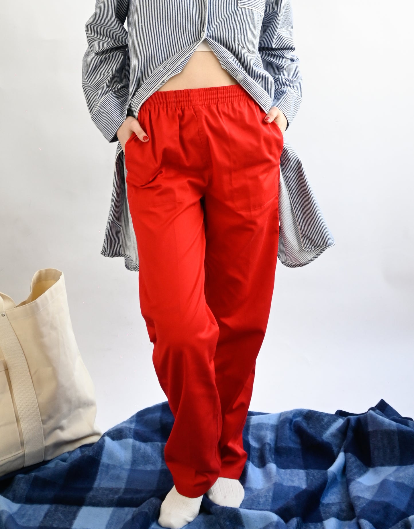 80S Easy Pants - Red