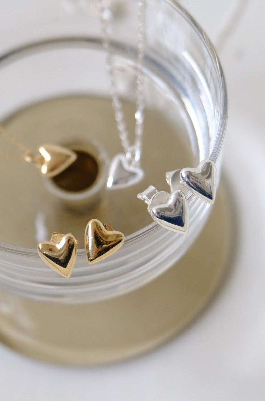 Silver Heart Earrings